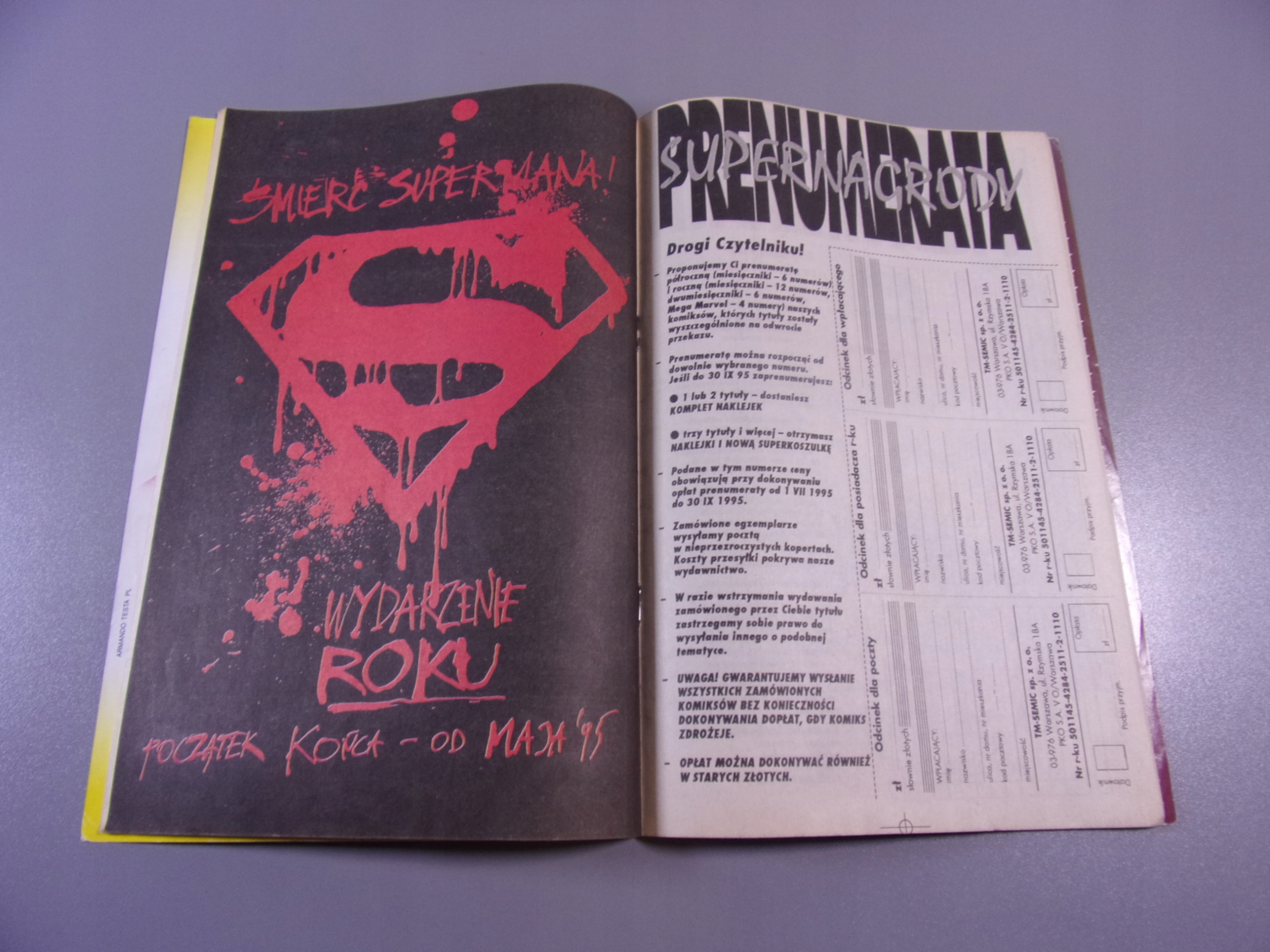 SUPERMAN 7/95 TM-Semic