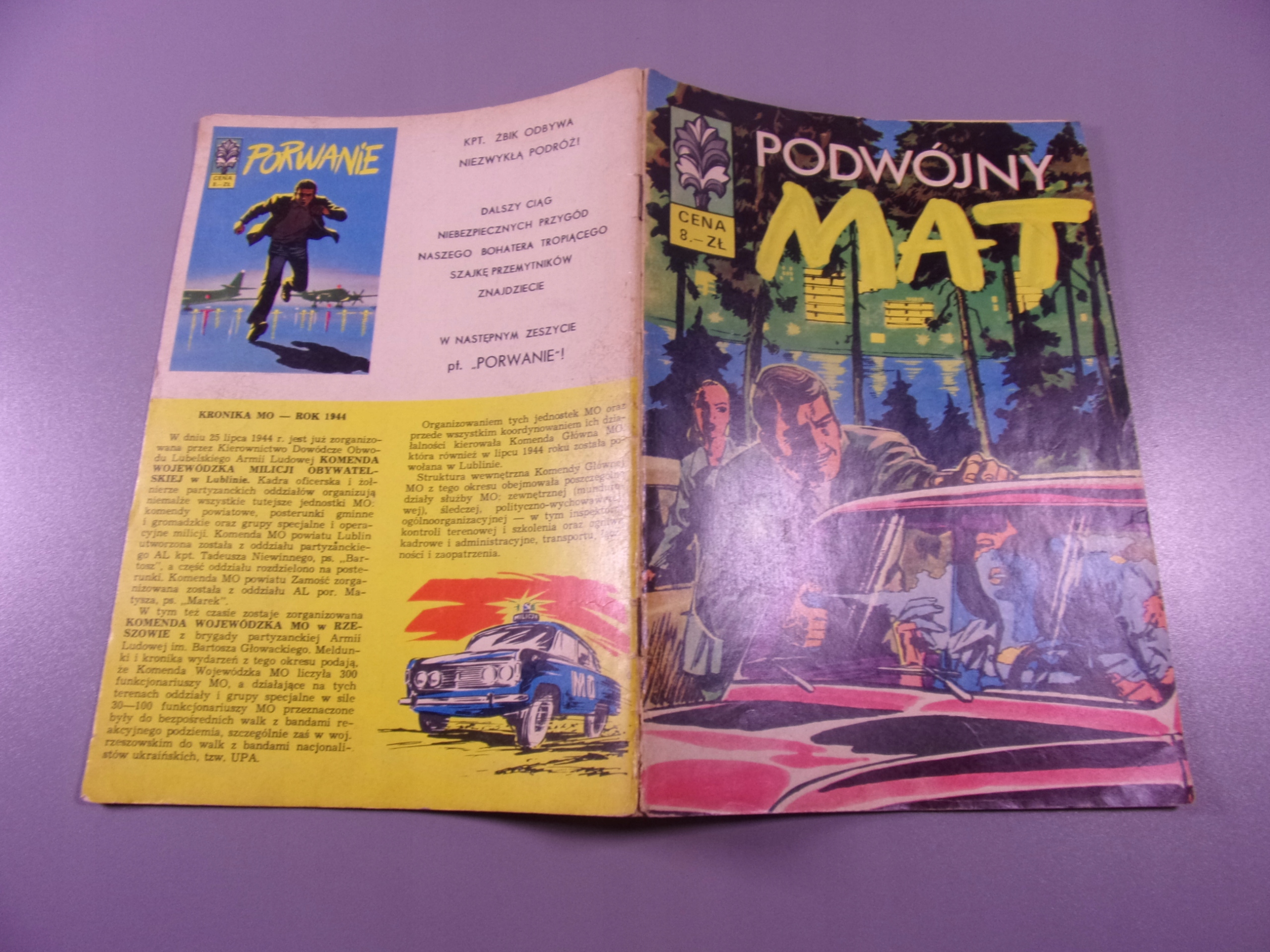 KAPITAN ŻBIK PODWÓJNY MAT wydanie I 1970 r.