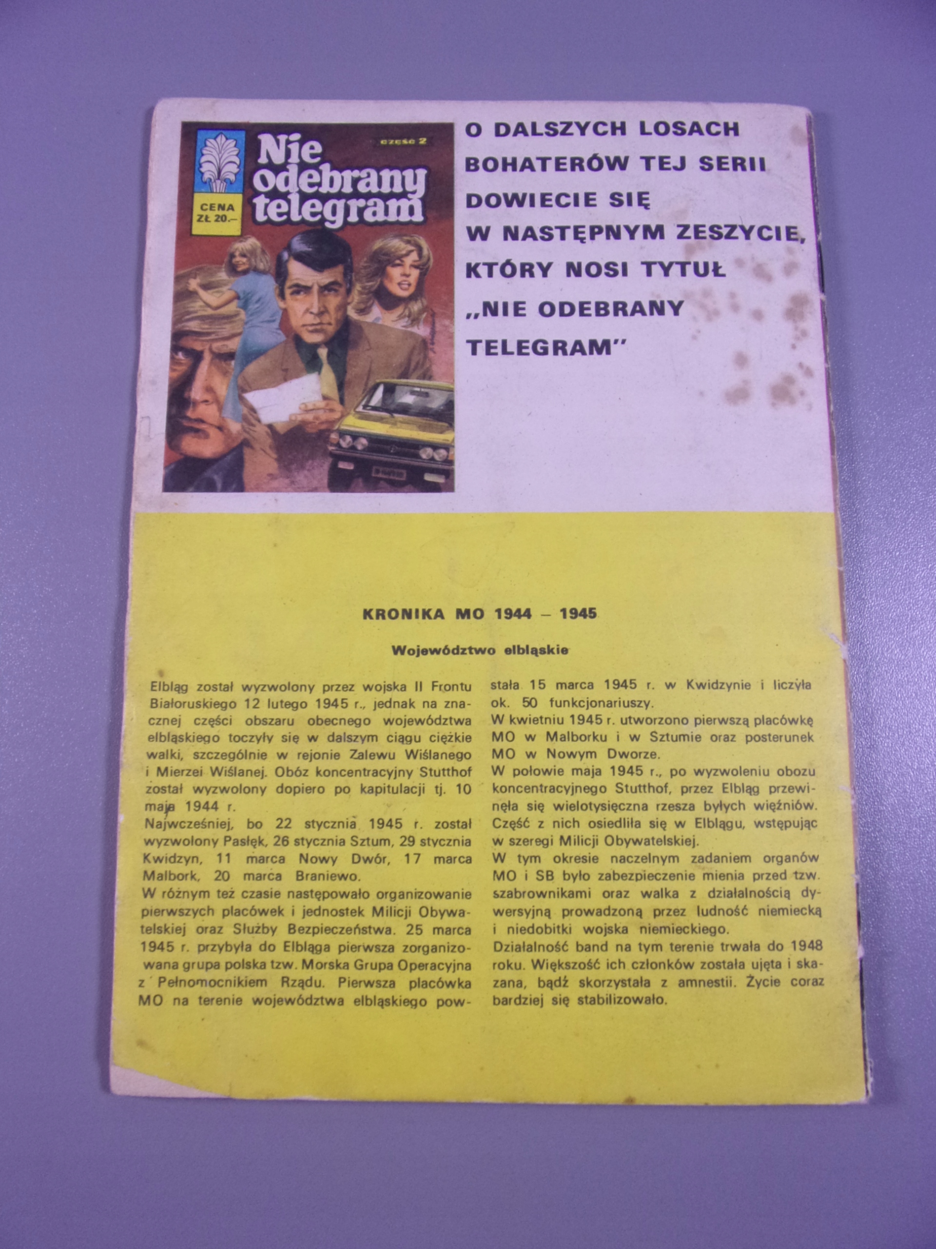 KAPITAN ŻBIK ST. MARIA WYCHODZI W MORZE 1982 r. wydanie I