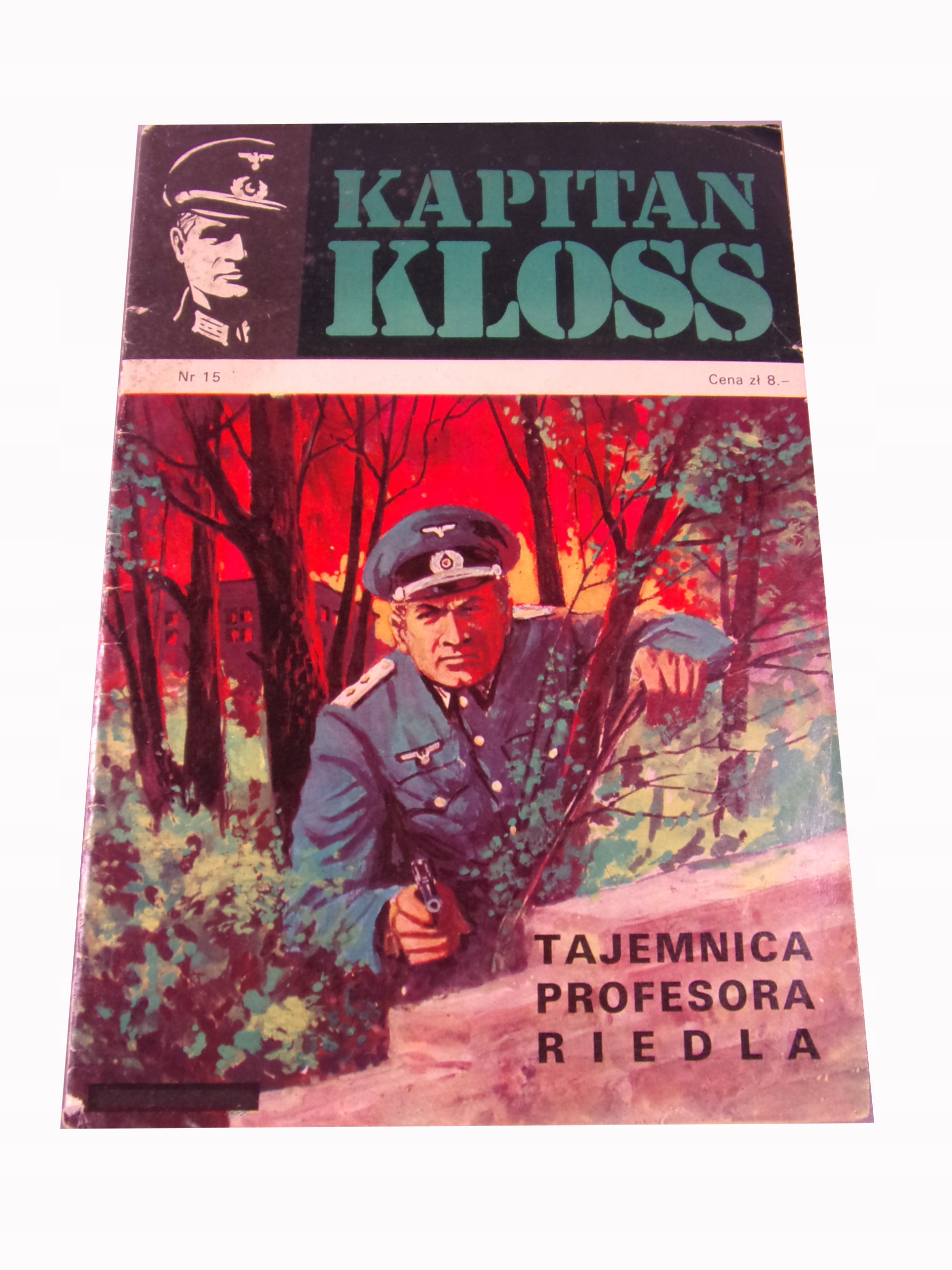 KAPITAN KLOSS 15. TAJEMNICA PROFESORA RIEDLA wydanie I 1973 r.