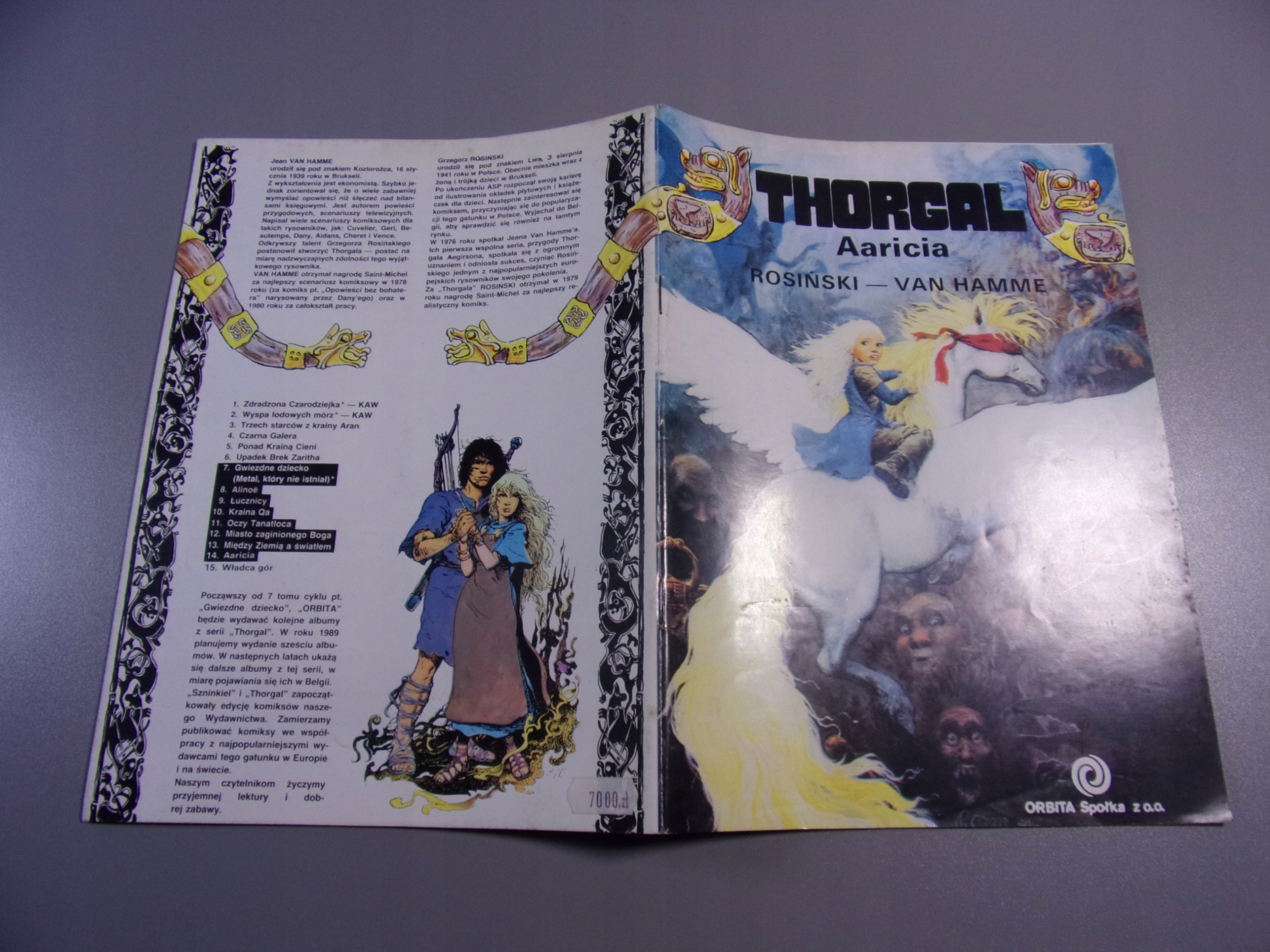 THORGAL AARICIA wyd. I 1990 r. ORBITA