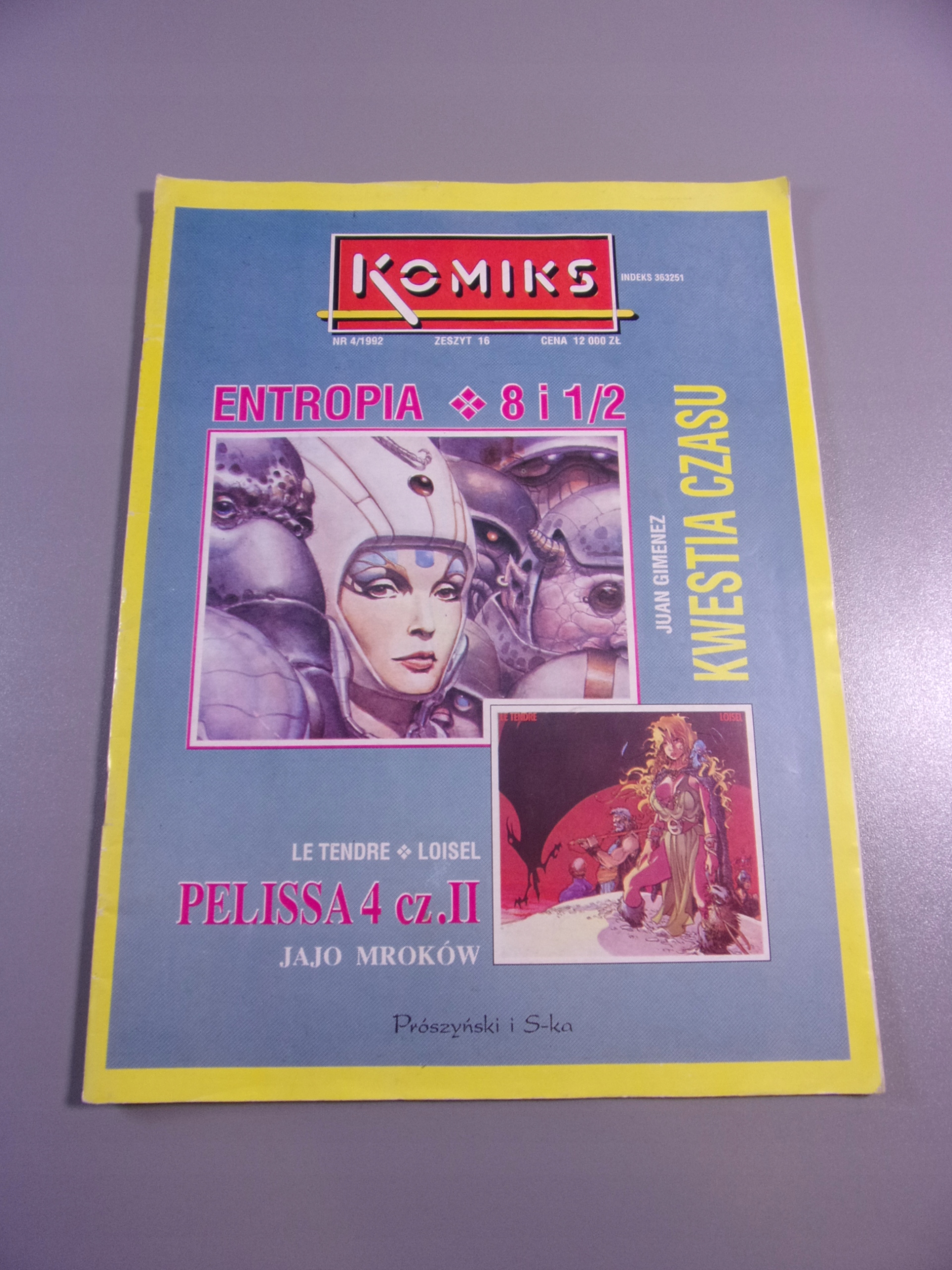 KOMIKS 4/1992 ENTROPIA 8 i 1/2