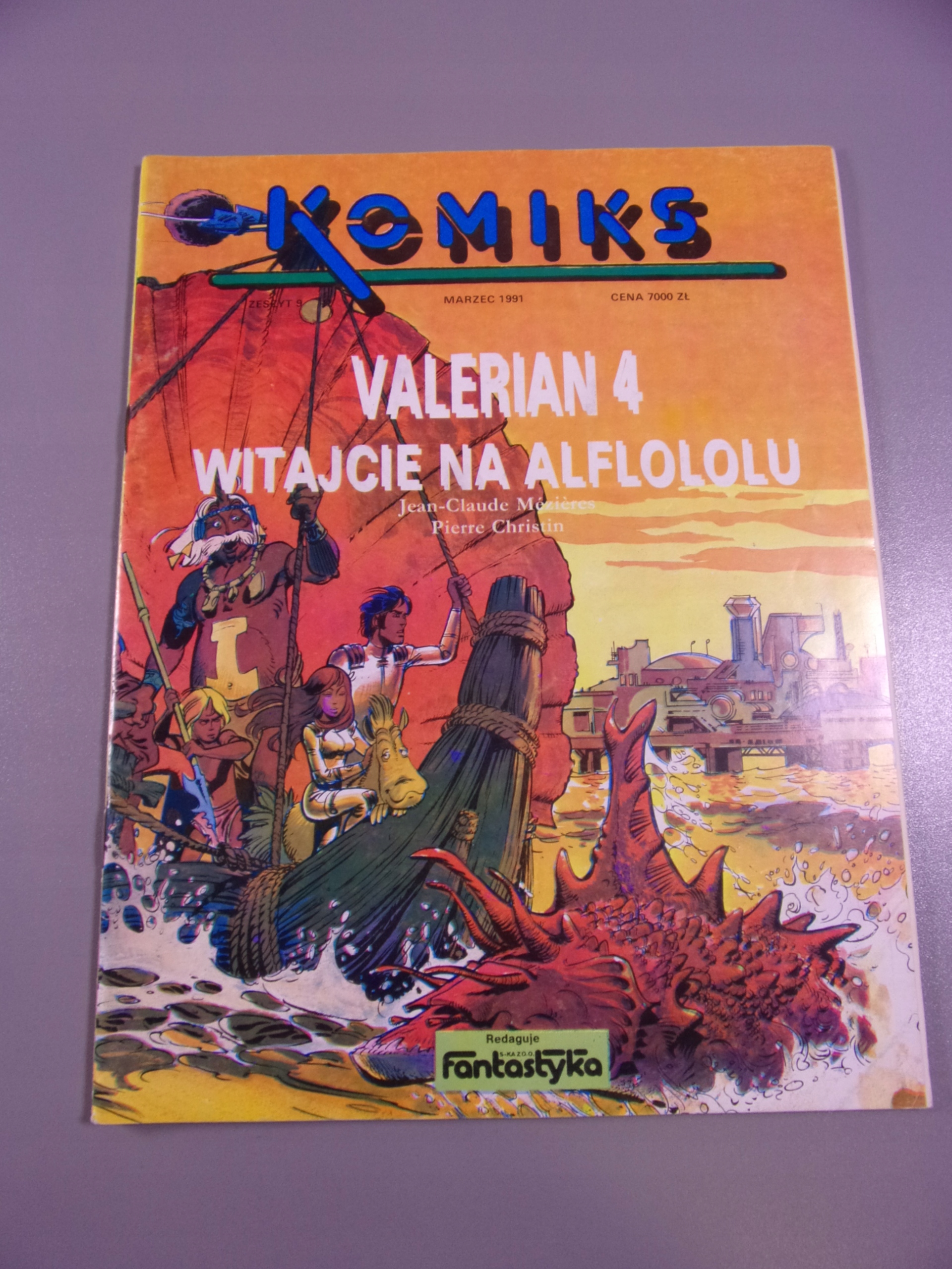 KOMIKS 3/1991 VALERIAN 4 WITAJCIE NA ALFLOLOLU