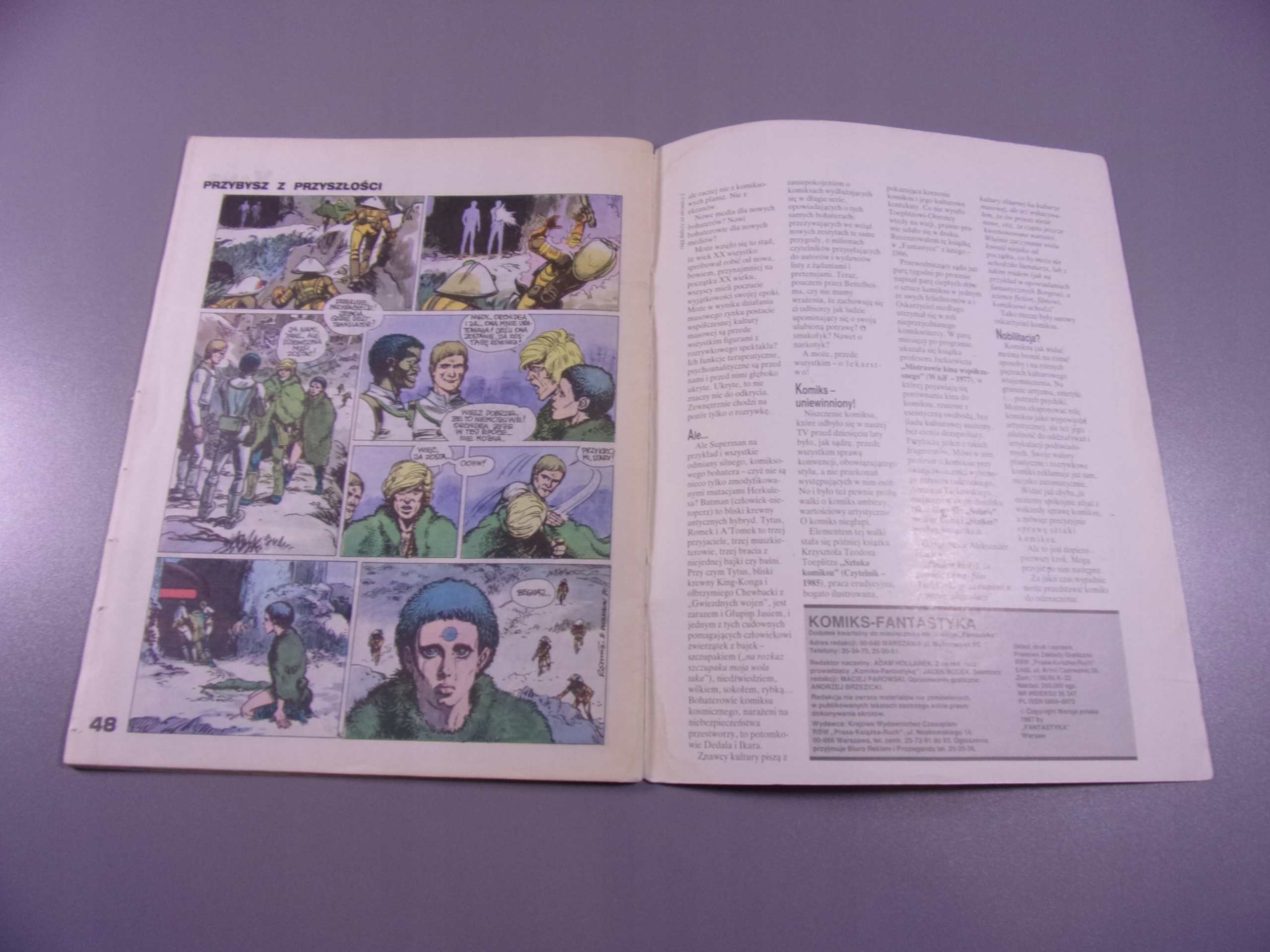 KOMIKS FANTASTYKA 1/1988 YANS WIĘZIEŃ WIECZNOŚCI