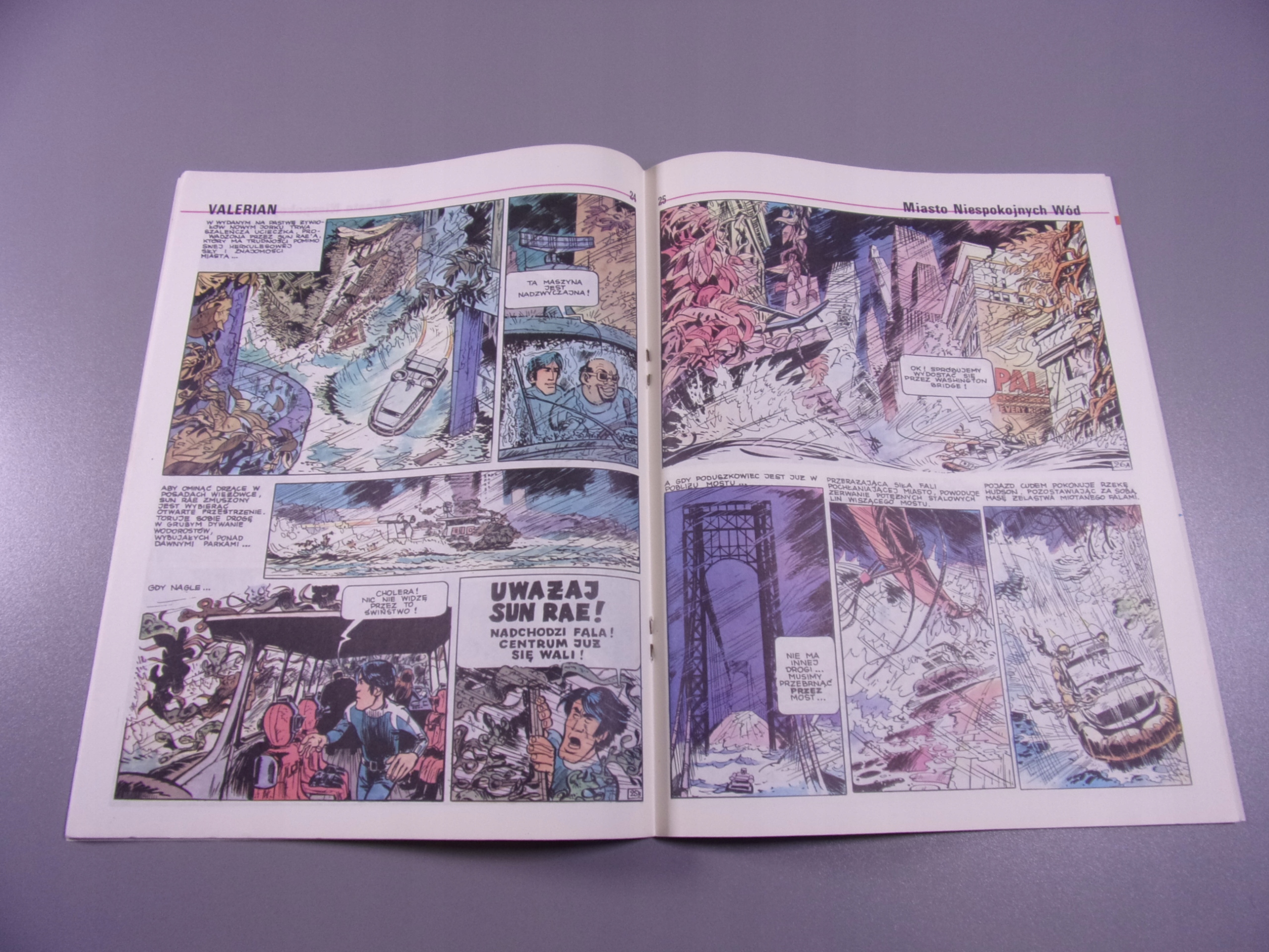 KOMIKS 10/1990 VALERIAN 1. MIASTO NIESPOKOJNYCH WÓD