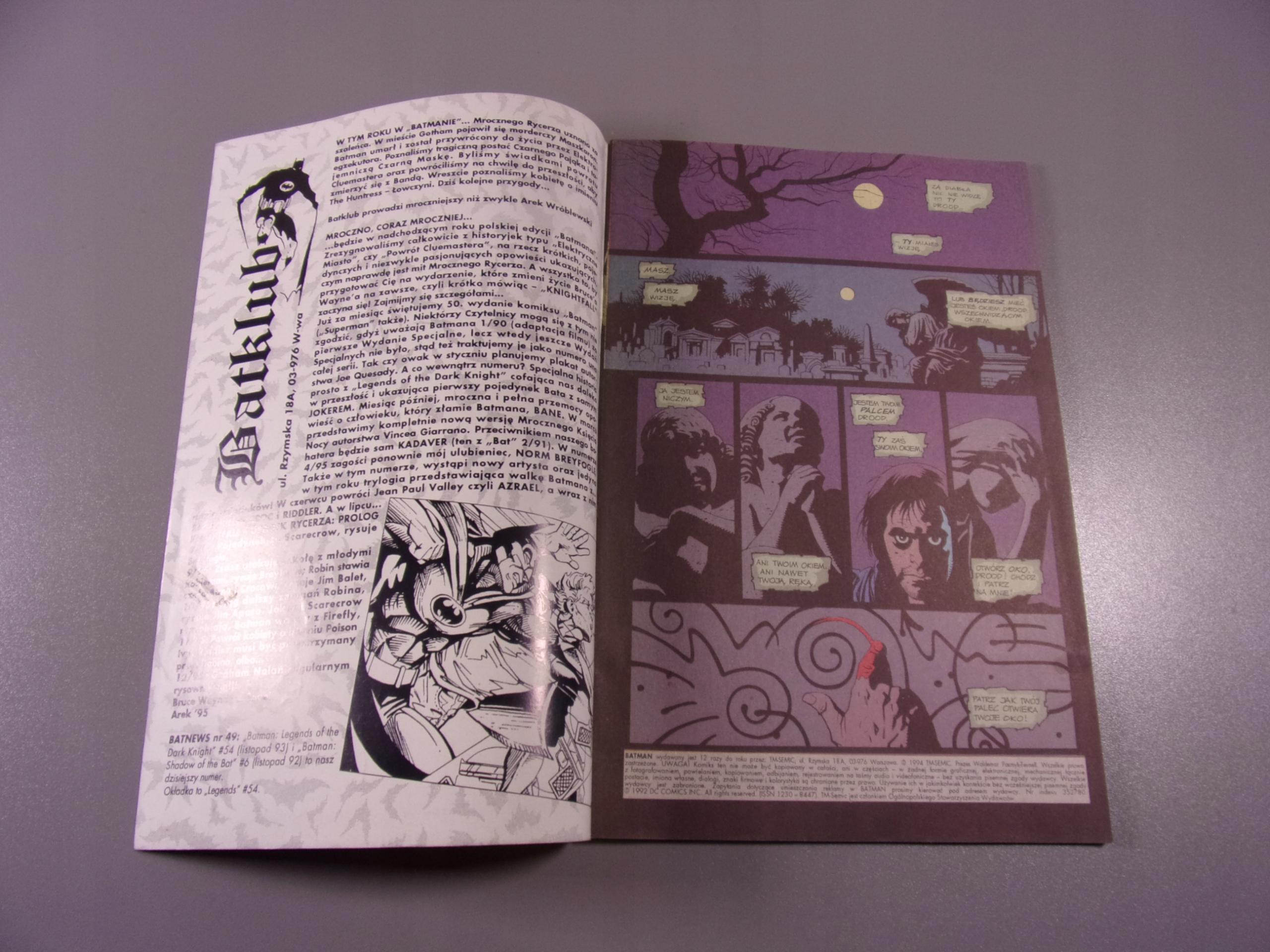 BATMAN 12/94 TM-Semic