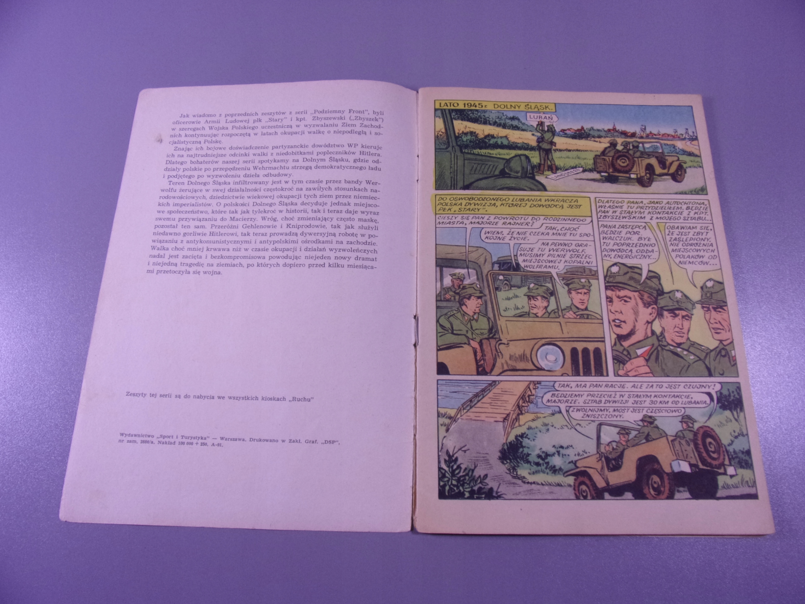 PODZIEMNY FRONT W PUŁAPCE wyd. I 1972 r.