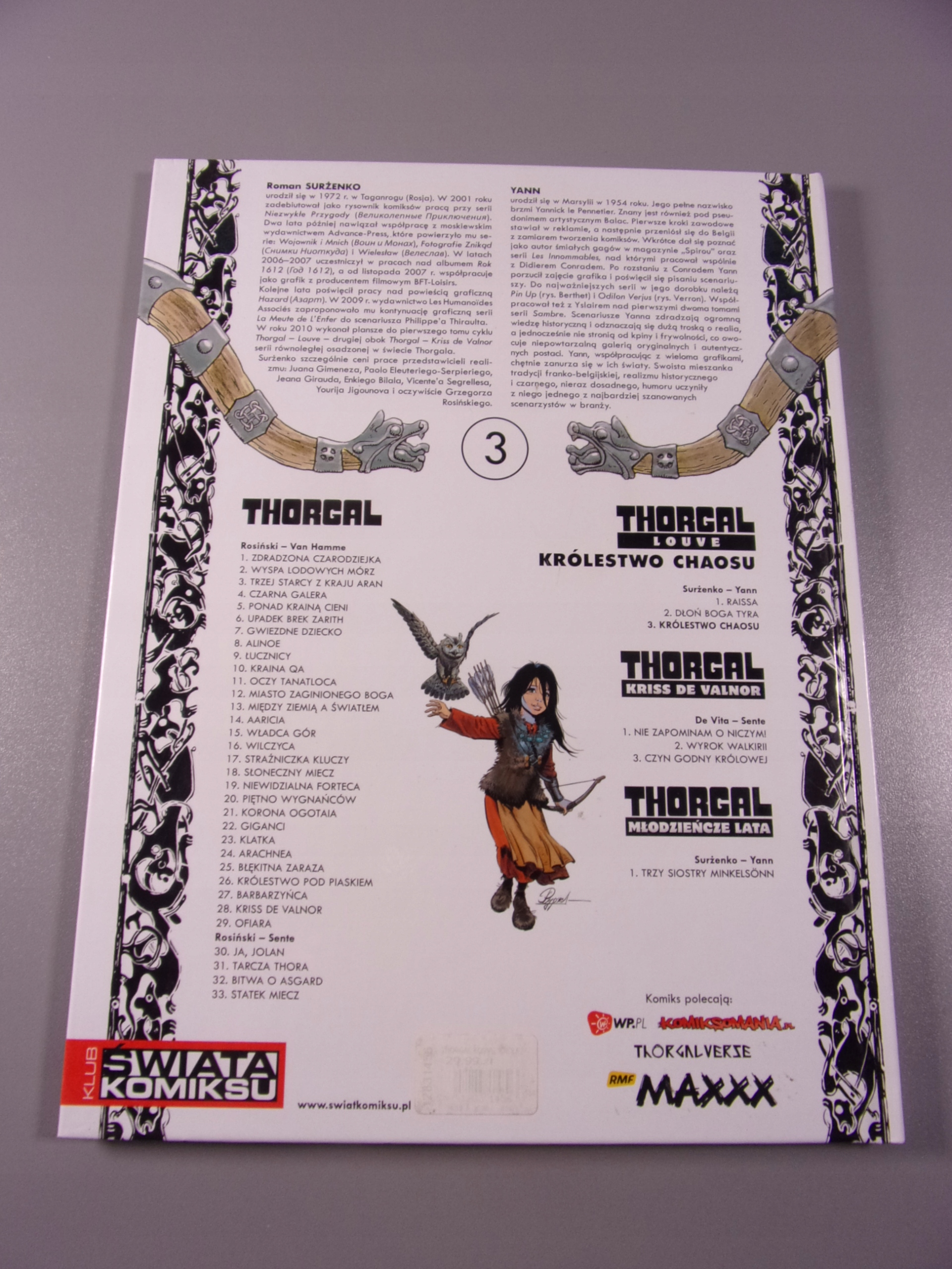 THORGAL LOUVE 3. KRÓLESTWO CHAOSU 2013 r. wyd. I twarda okładka