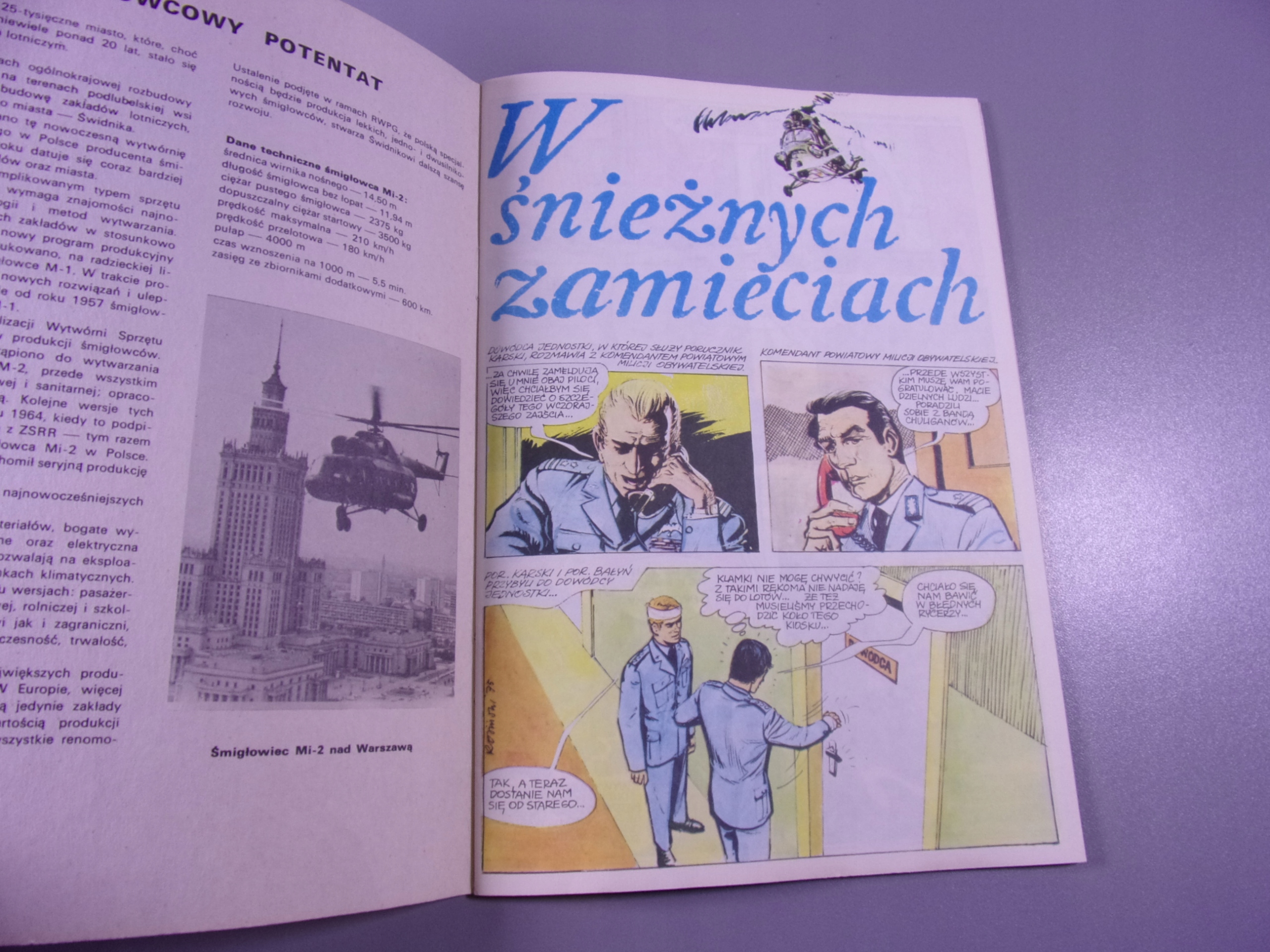 PILOT ŚMIGŁOWCA 4. W ŚNIEŻNYCH ZAMIECIACH 1989 r.