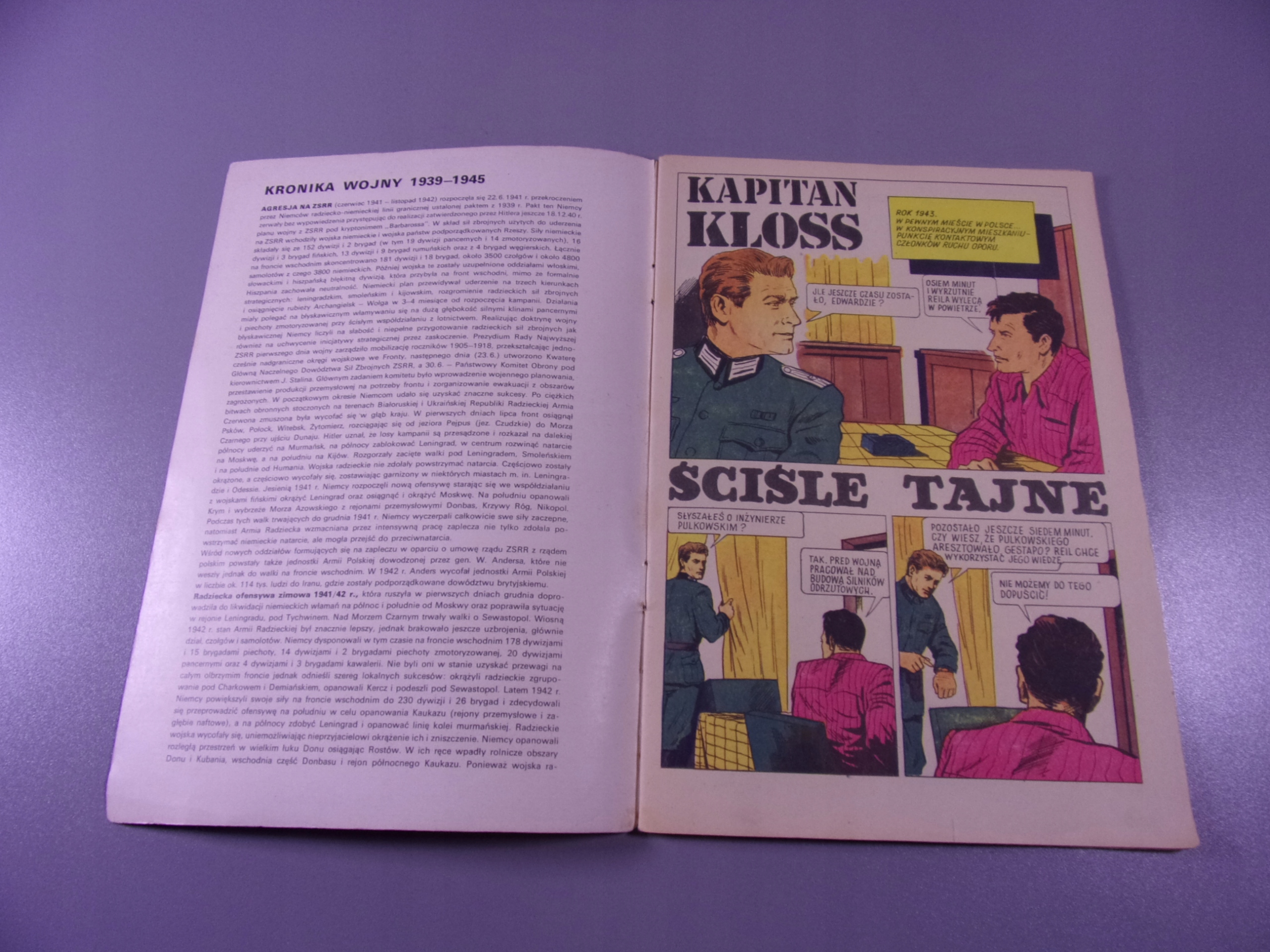 KAPITAN KLOSS ŚCIŚLE TAJNE wyd. I 1971 r.