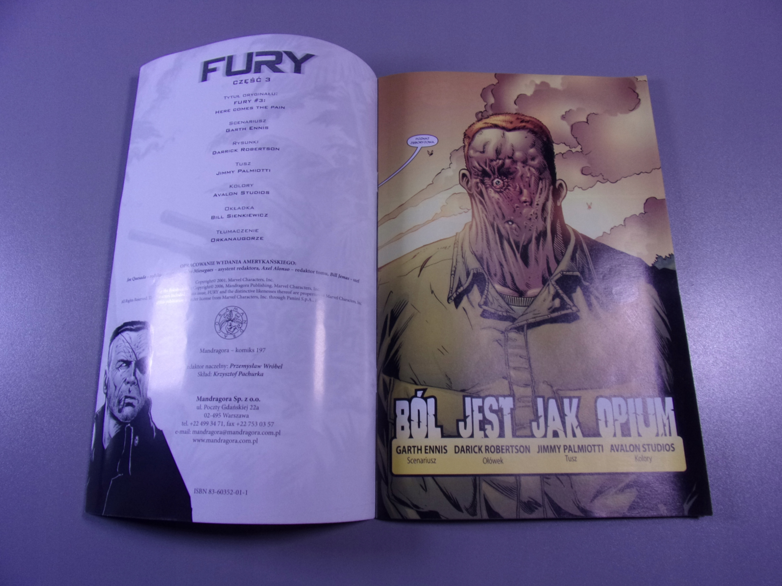 FURY cz. 3 2006 r. MANDRAGORA