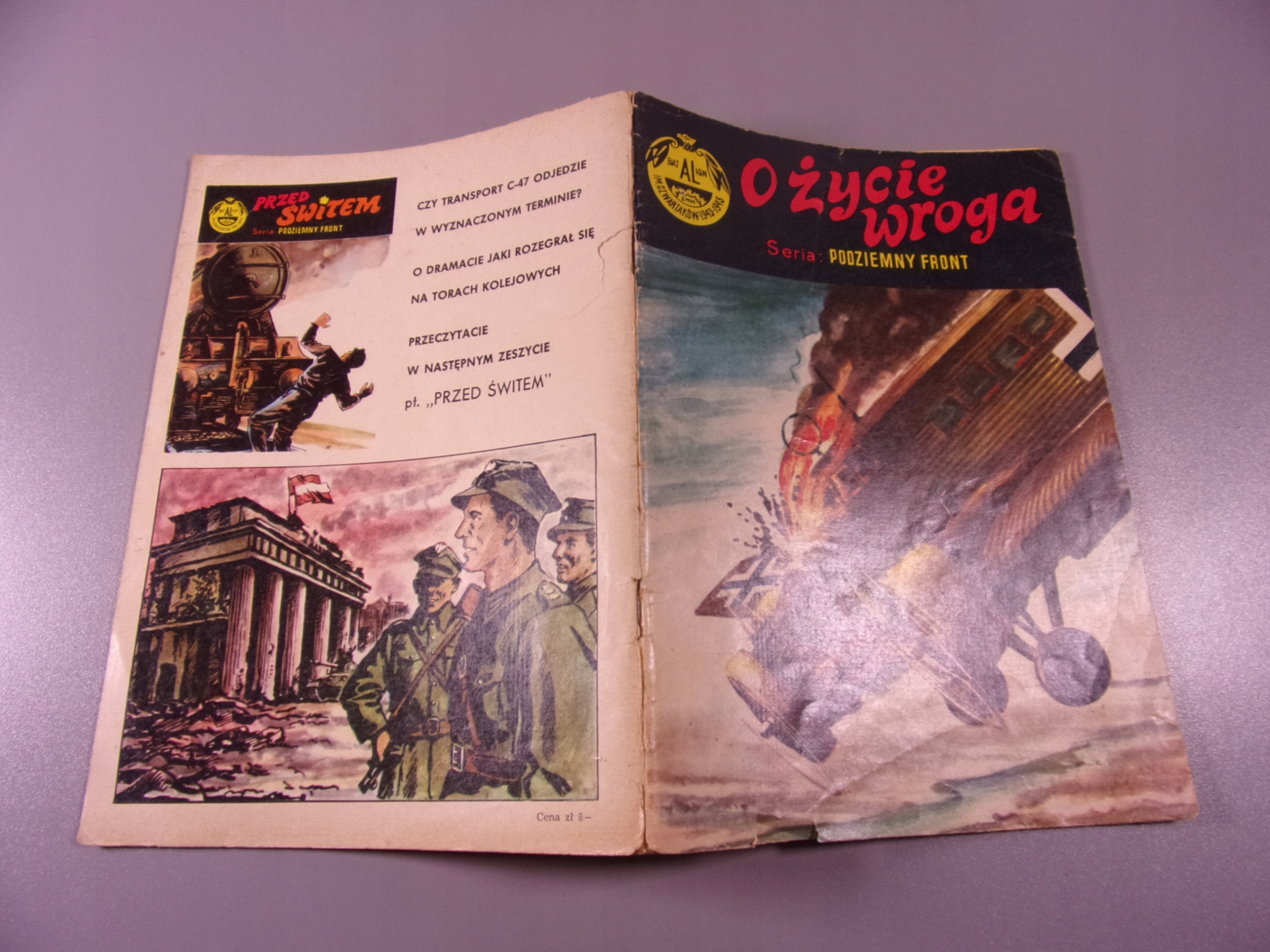 PODZIEMNY FRONT O ŻYCIE WROGA wyd. I 1970 r.