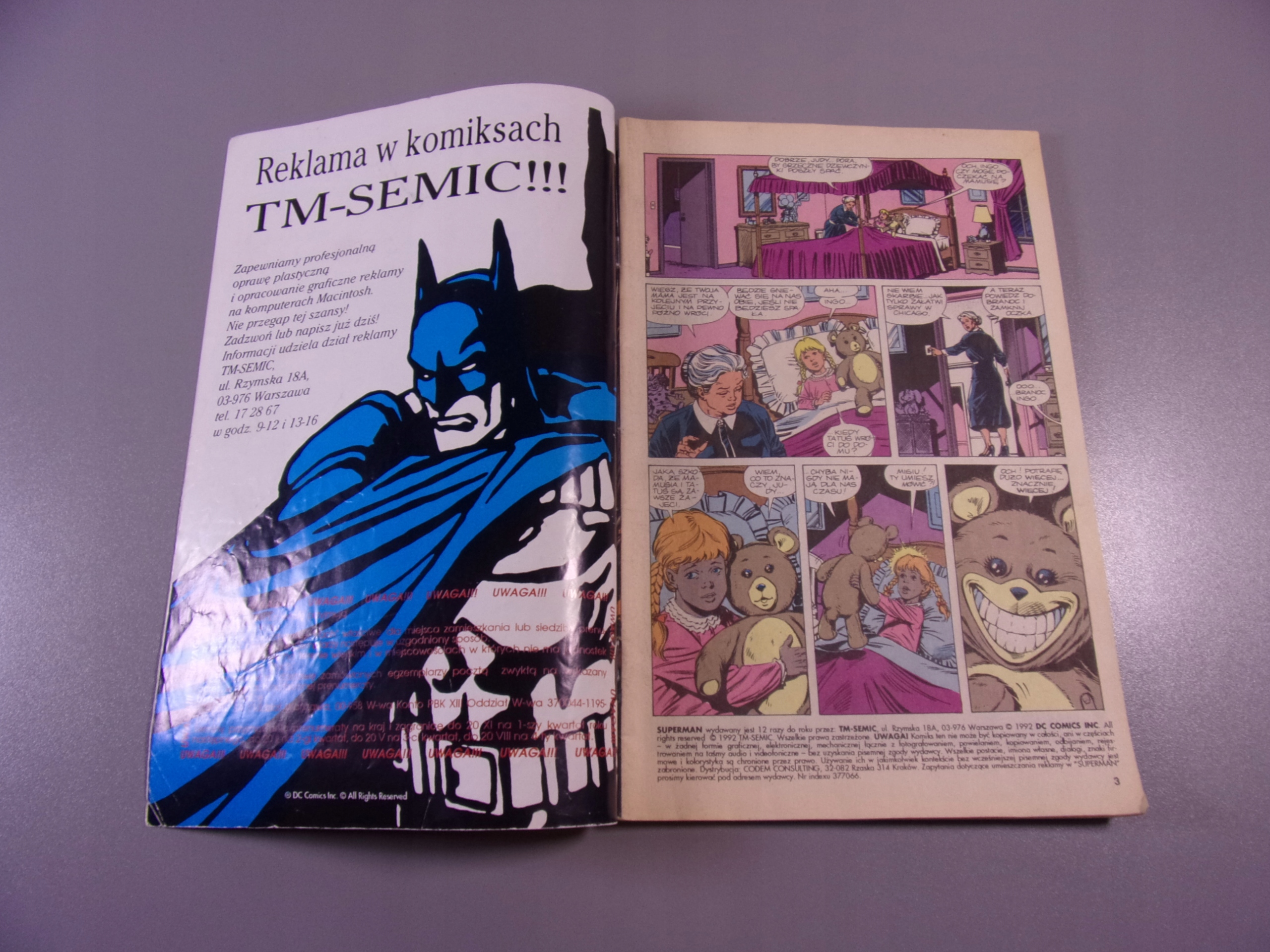 SUPERMAN 1/1992 TM-Semic