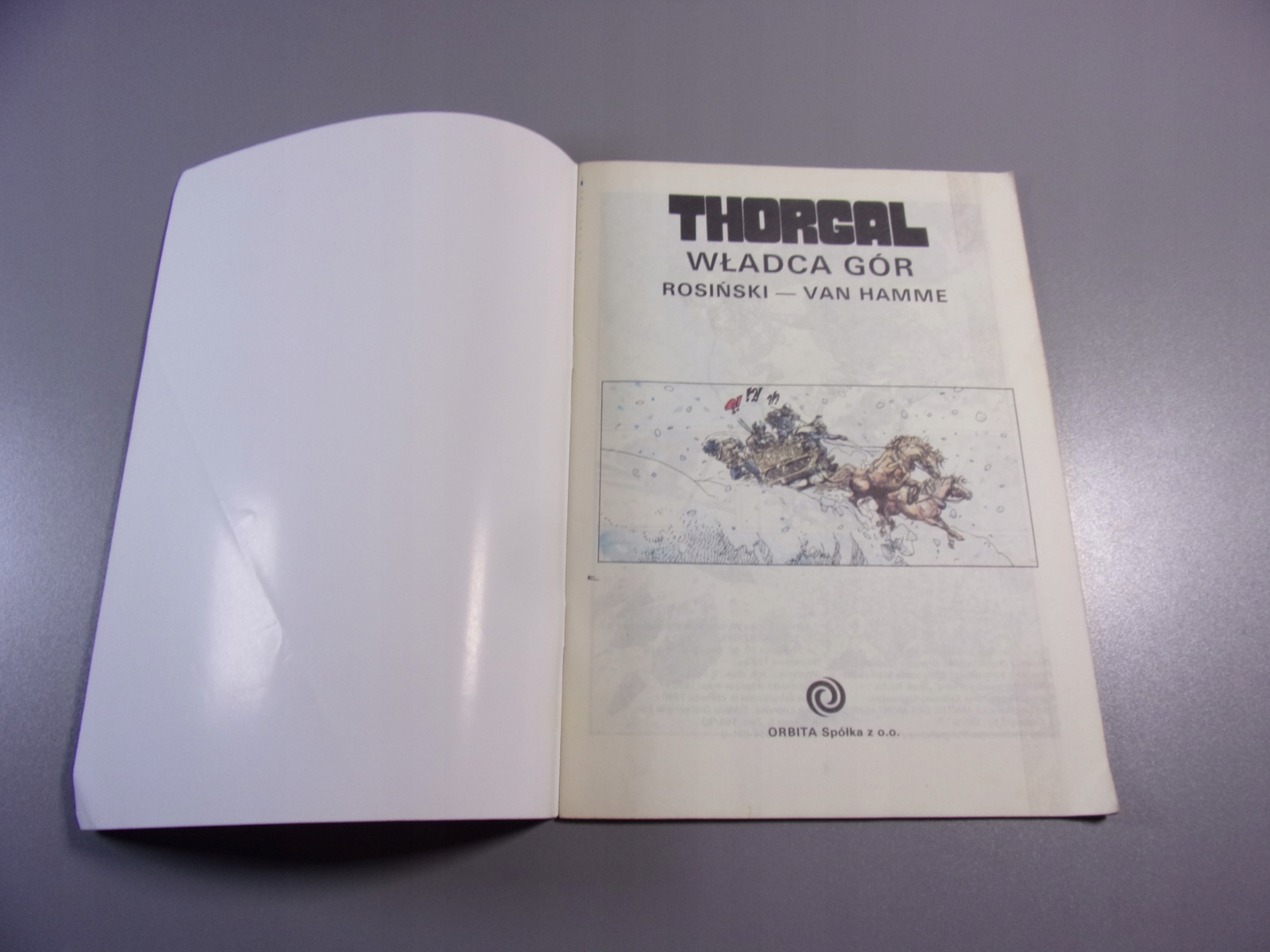 THORGAL WŁADCA GÓR wyd. I 1990 r. ORBITA