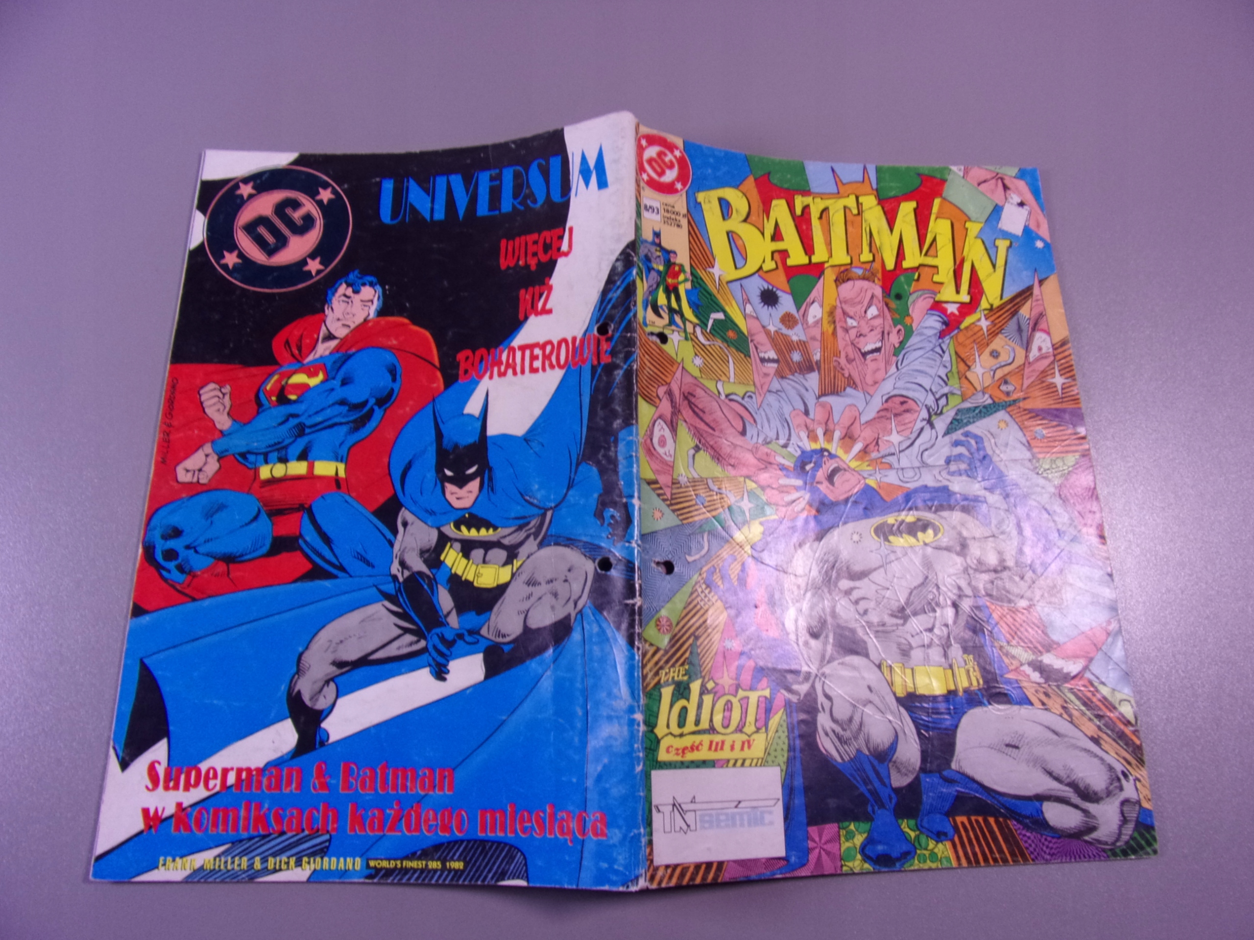 BATMAN 8/93 TM-Semic