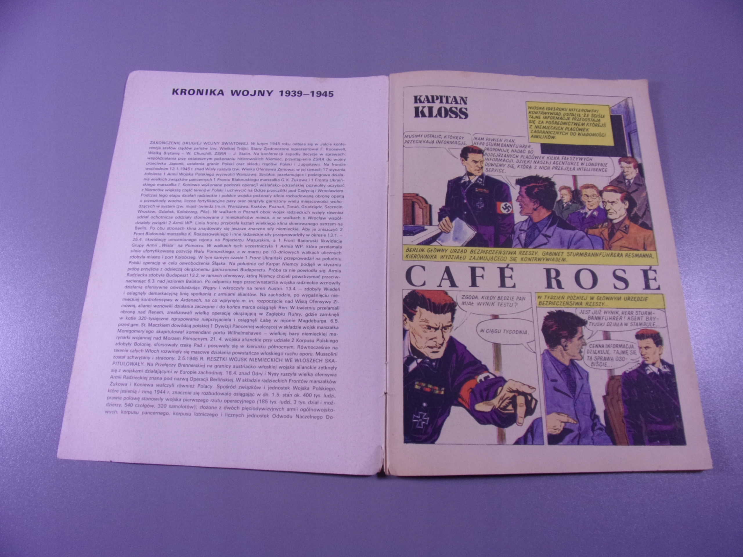 KAPITAN KLOSS CAFE ROSE wyd. I 1972 r.