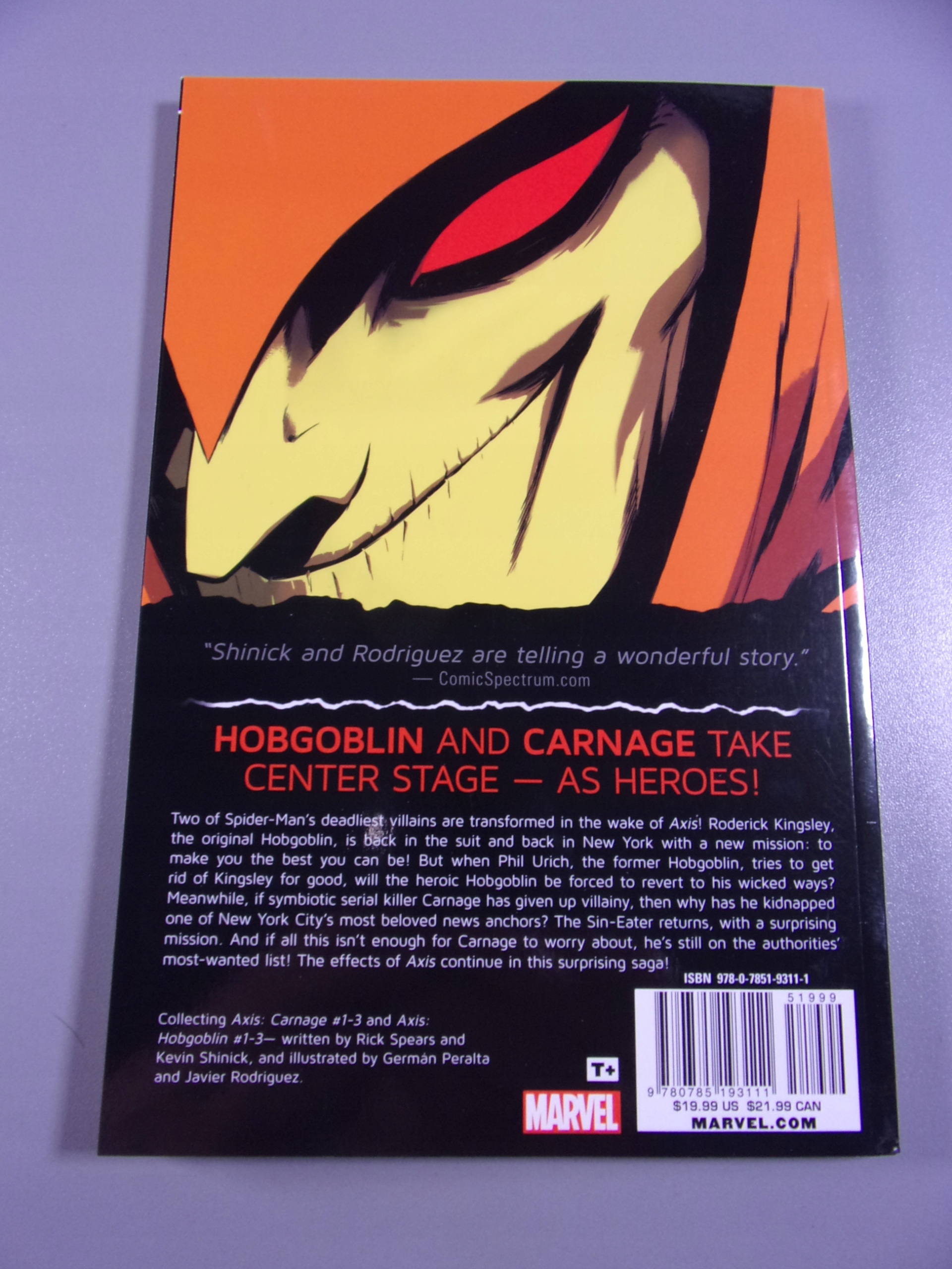 CARNAGE AND HOBGOBLIN AXIS 2015 r.