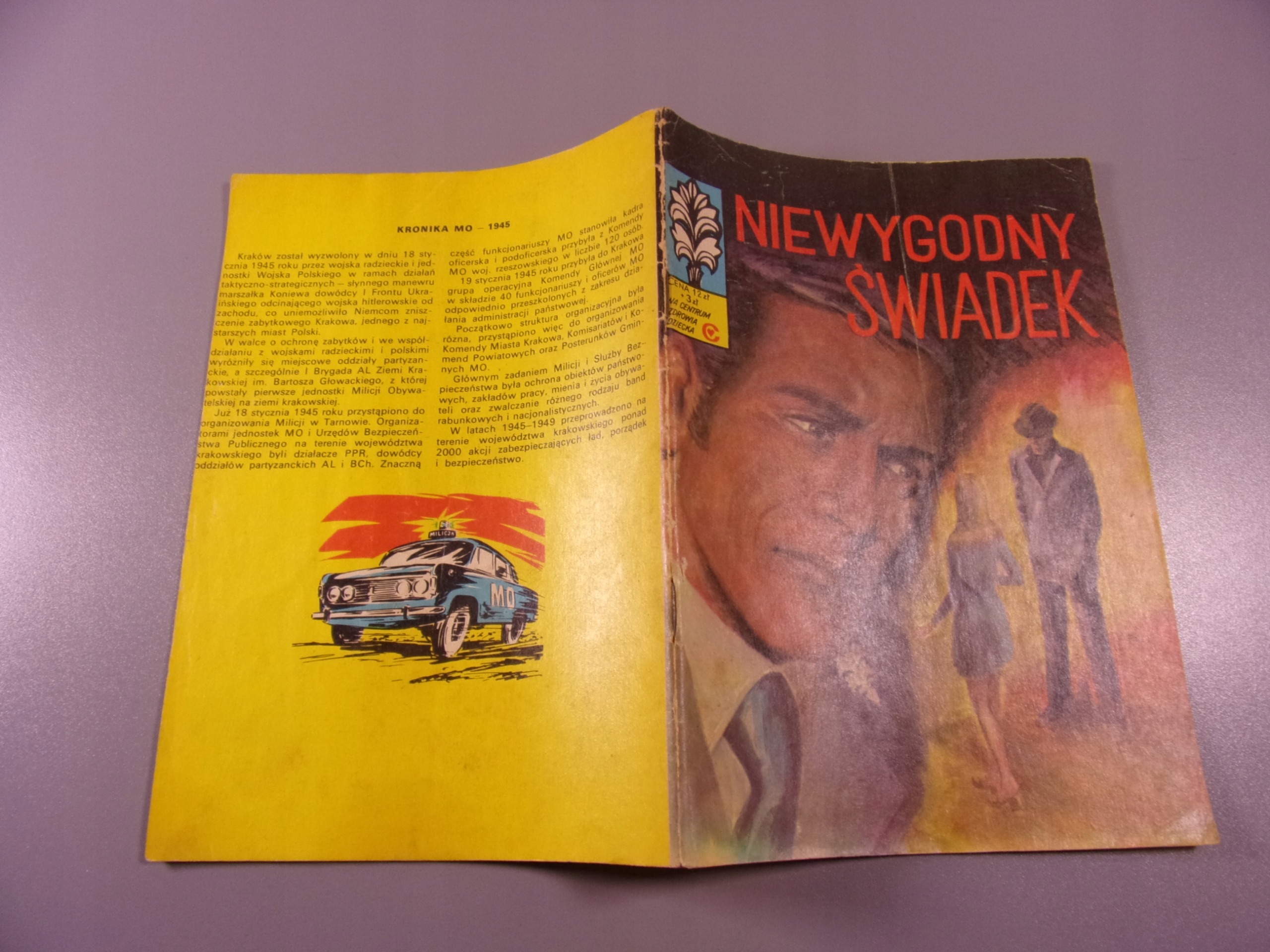 KAPITAN ŻBIK NIEWYGODNY ŚWIADEK wydanie II 1981 r.