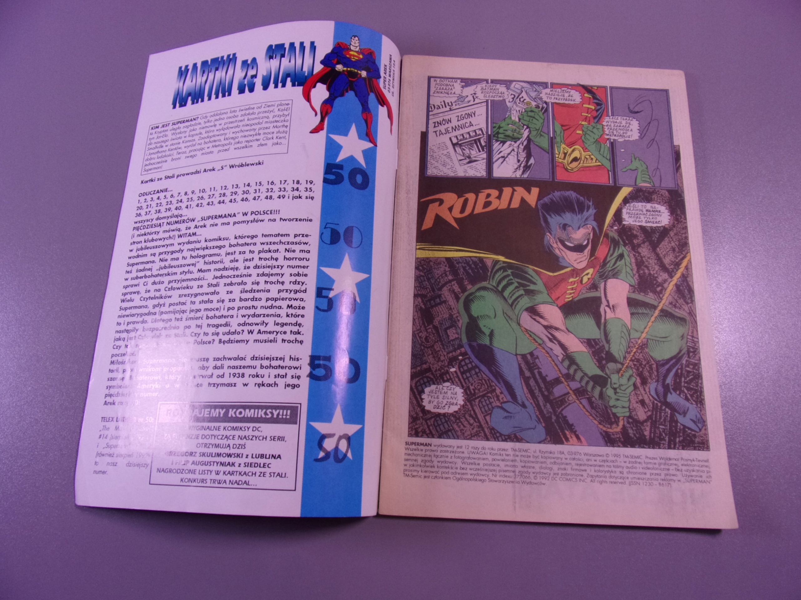 SUPERMAN 1/95 TM-Semic z plakatem!