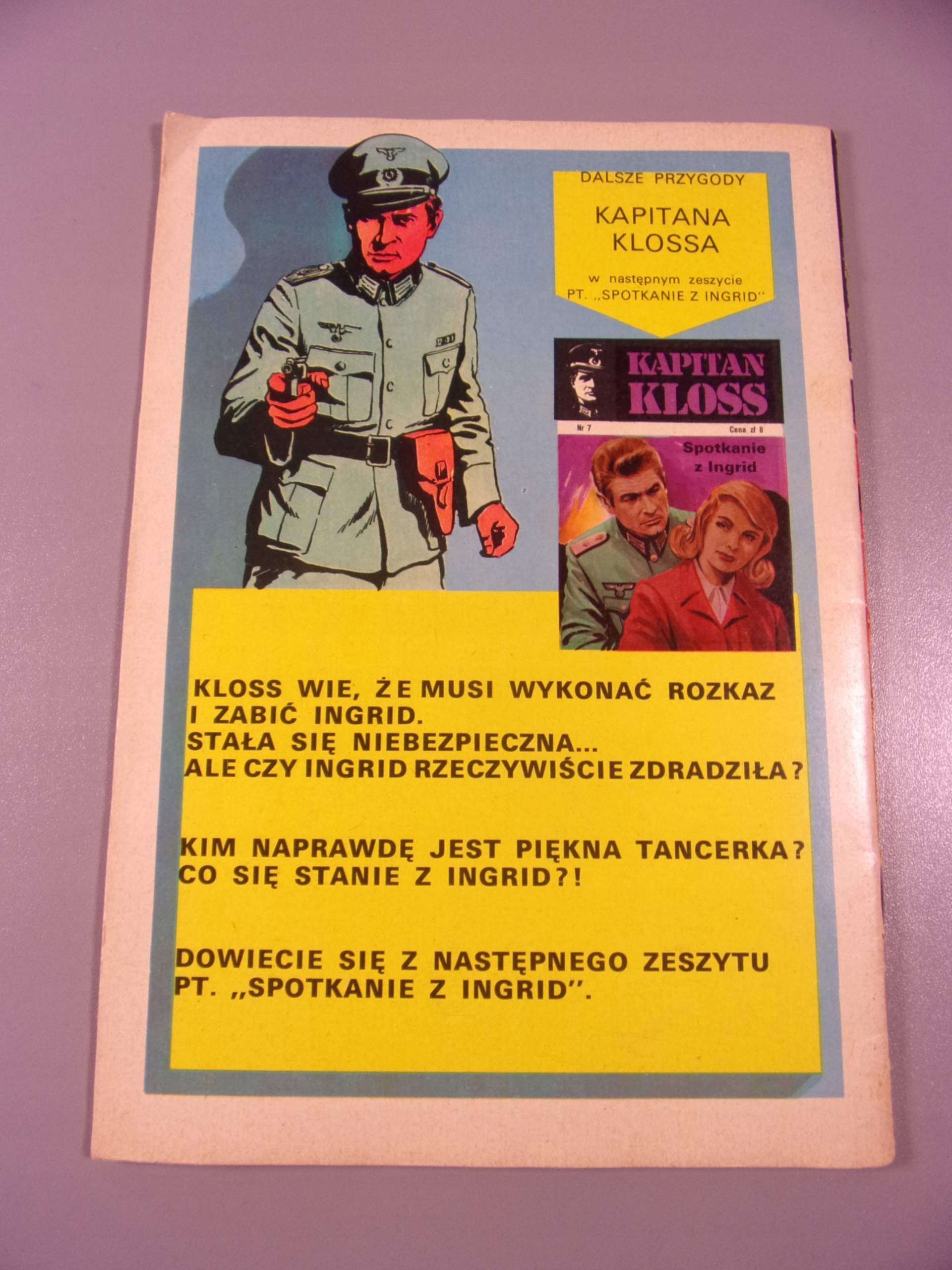 KAPITAN KLOSS HASŁO wyd. I 1972 r.