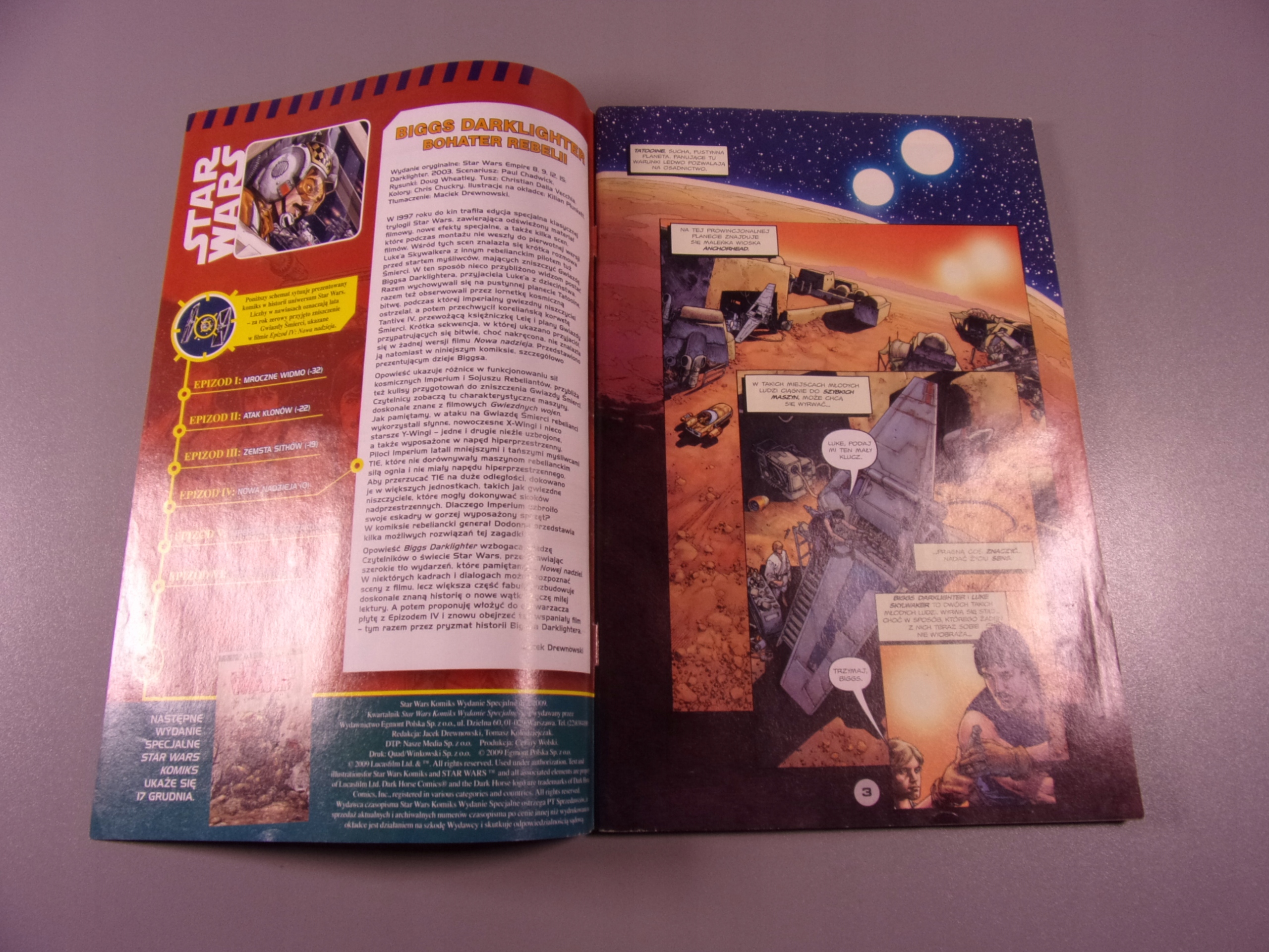 STAR WARS KOMIKS 2/2009 WYDANIE SPECJALNE