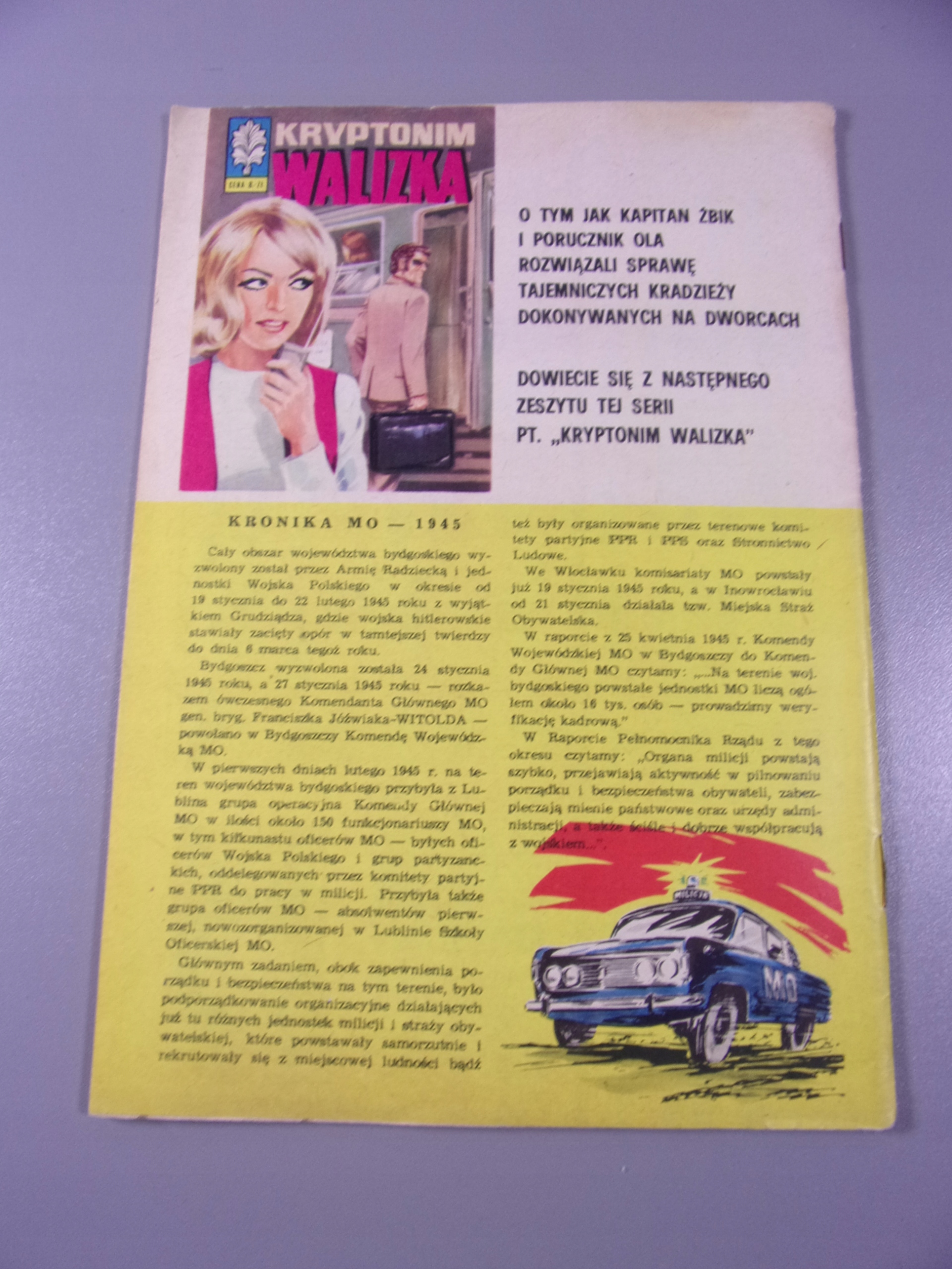 KAPITAN ŻBIK W PUŁAPCE wydanie I 1974 r.