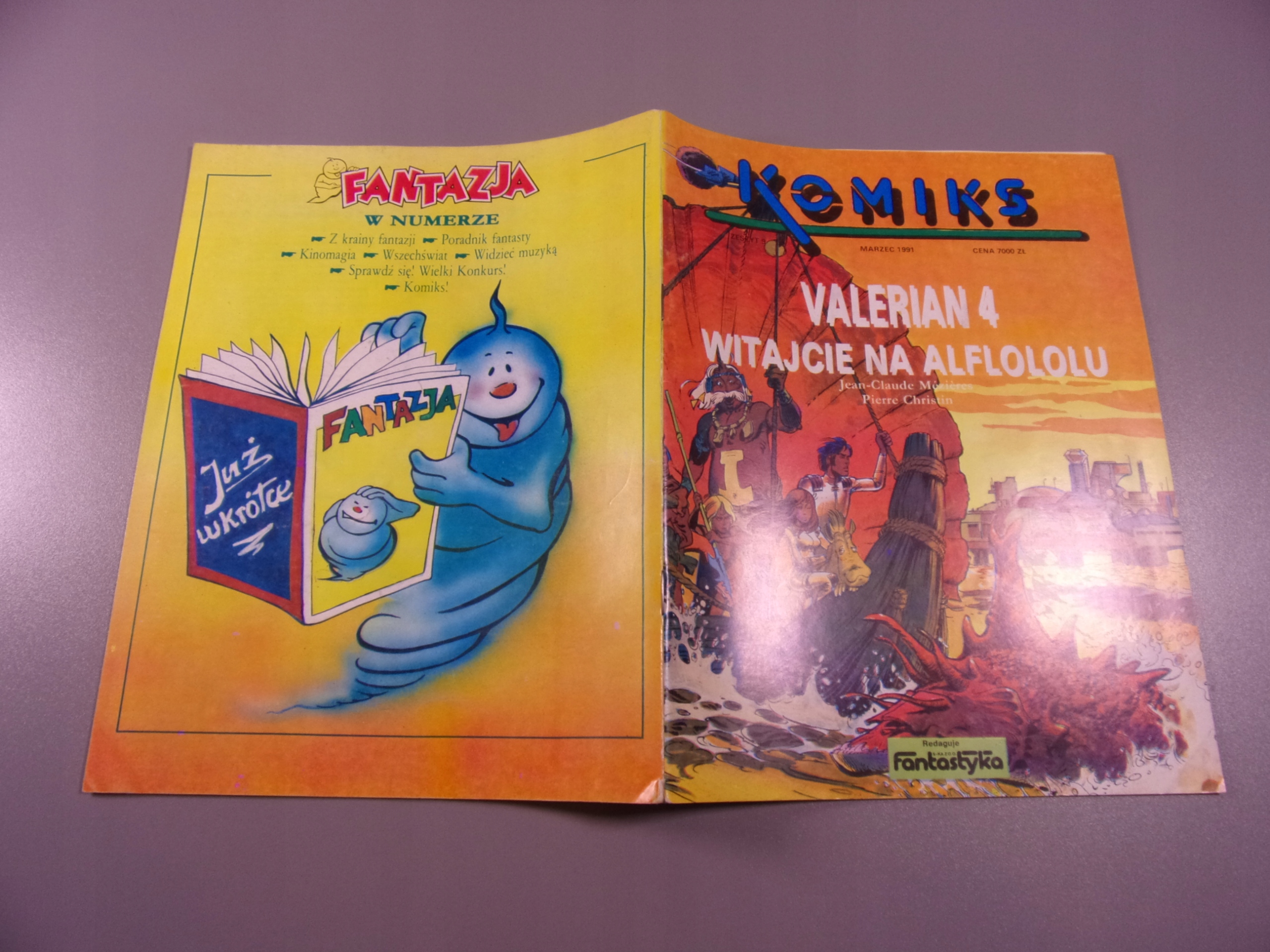 KOMIKS 3/1991 VALERIAN 4 WITAJCIE NA ALFLOLOLU