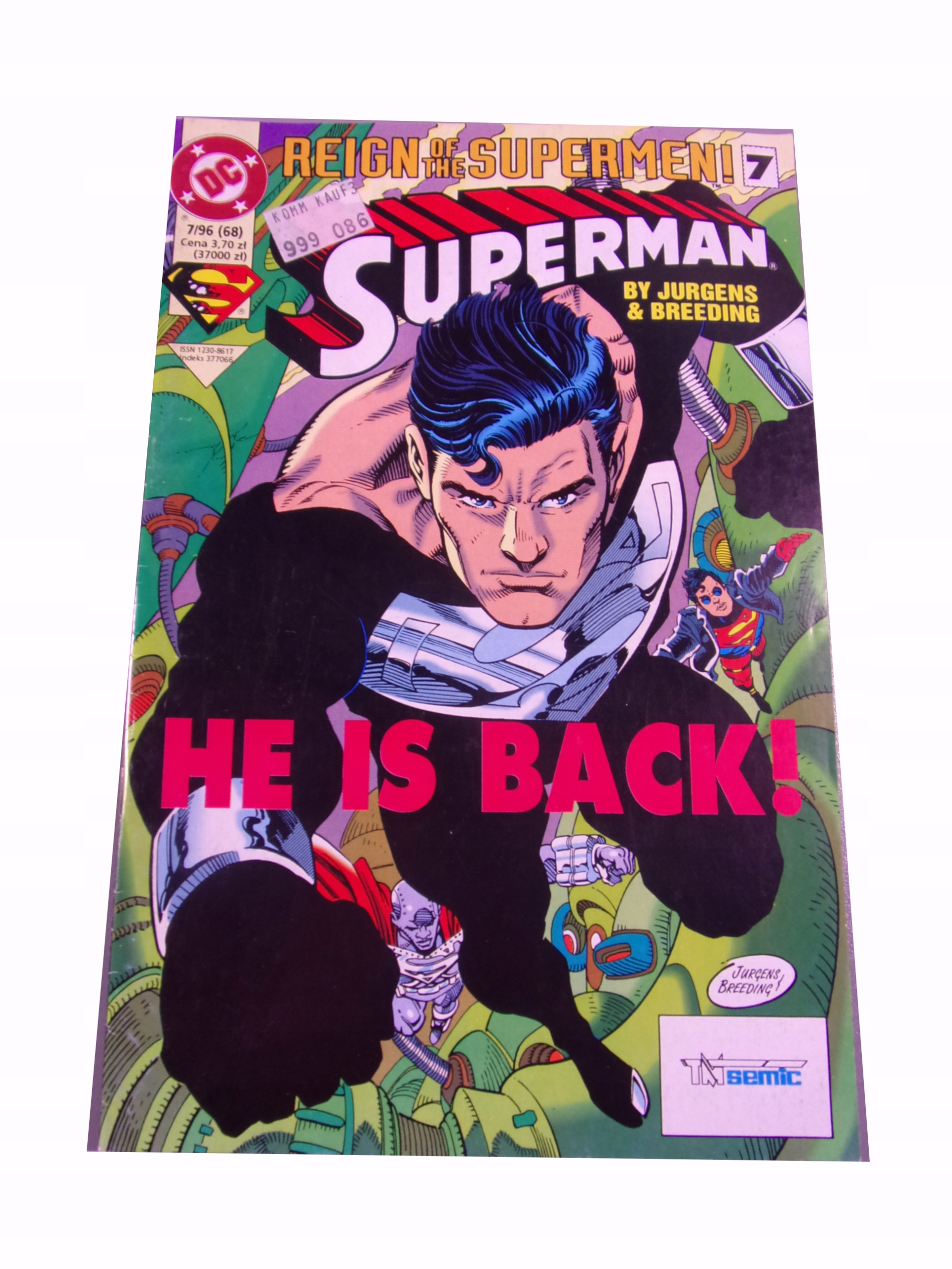SUPERMAN 7/96 TM-Semic