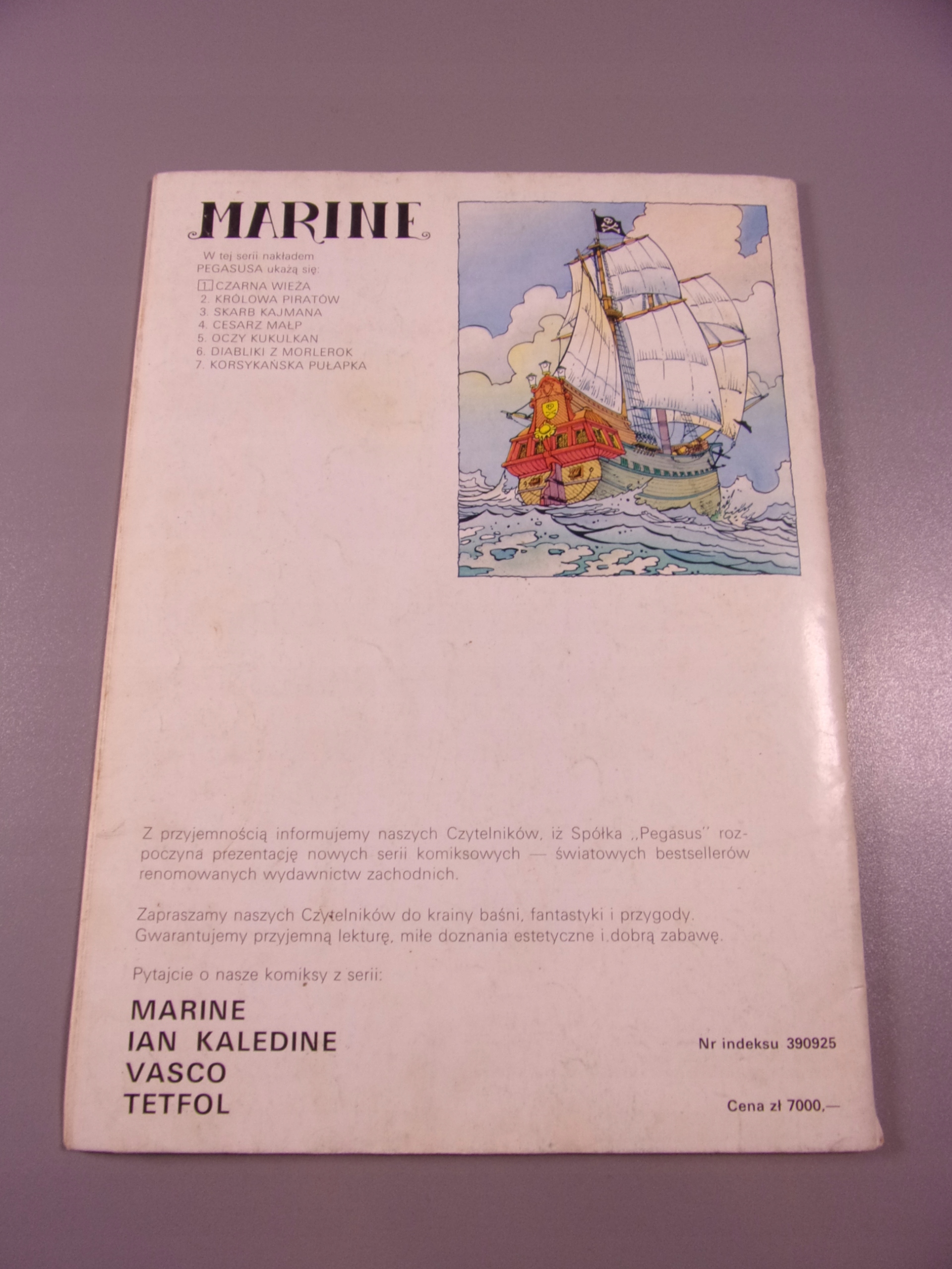 MARINE CZARNA WIEŻA wyd. I 1990 r.