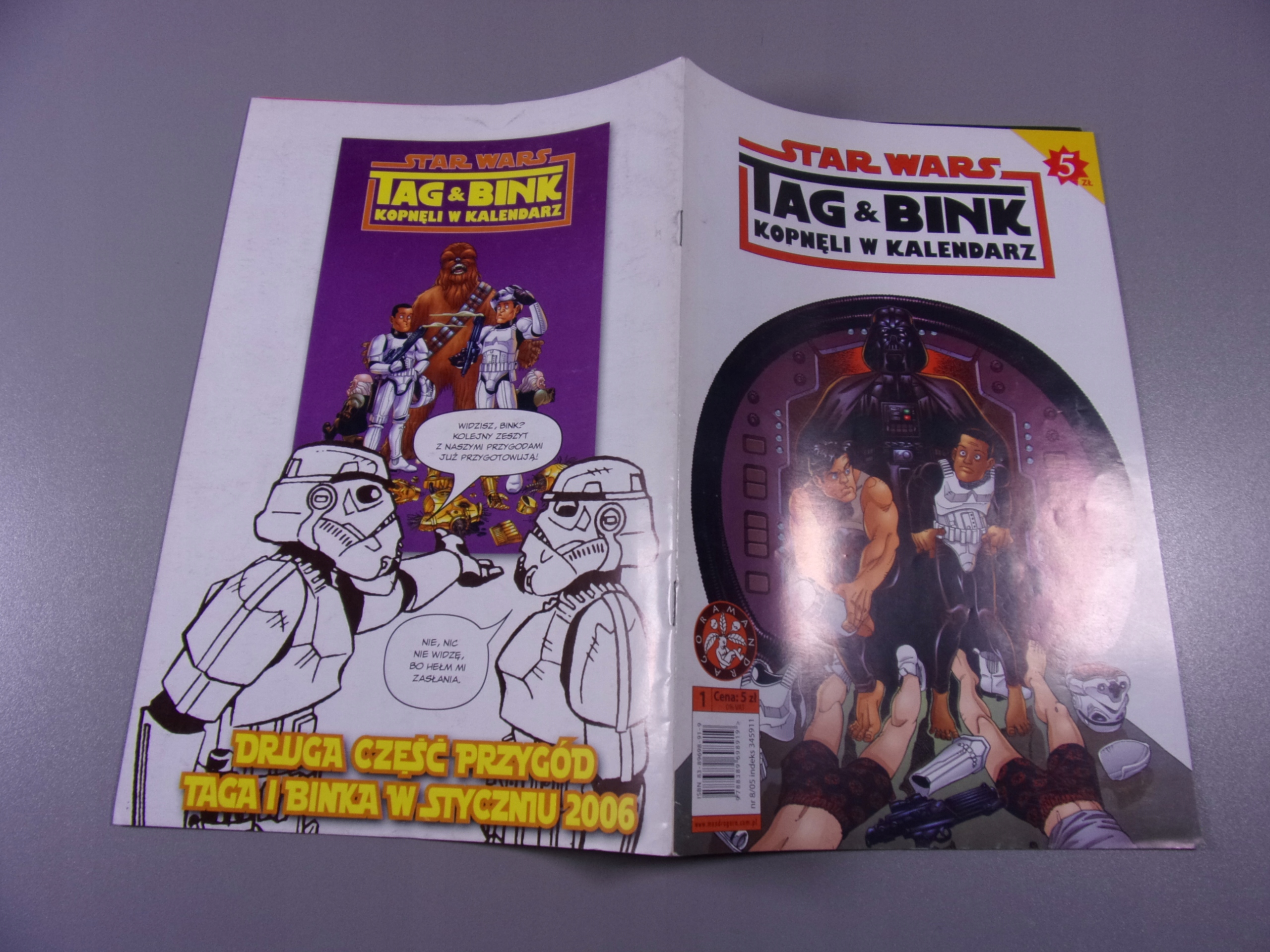 STAR WARS TAG & BINK KOPNĘLI W KALENDARZ 1 2005 r. MANDRAGORA