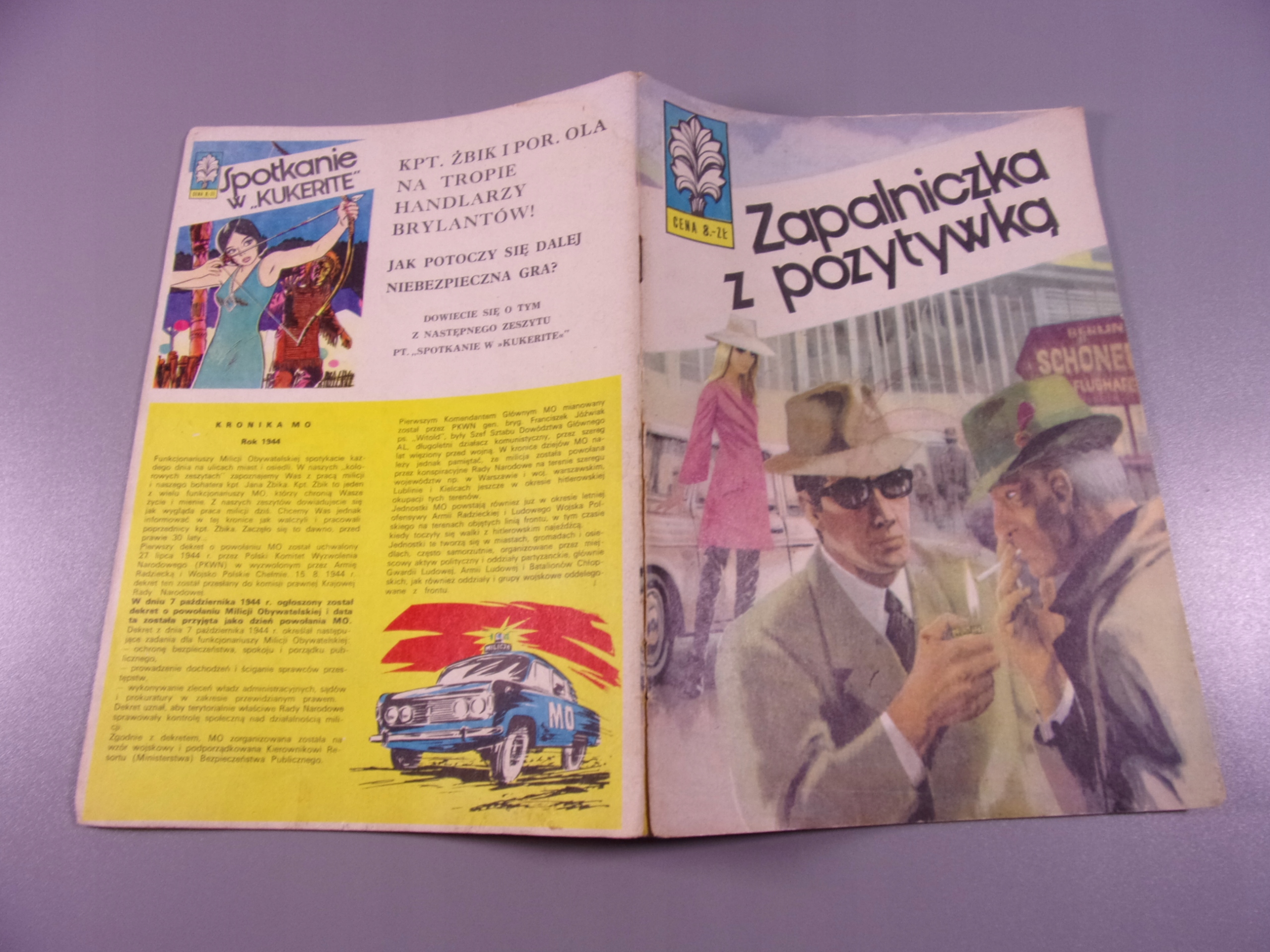 KAPITAN ŻBIK ZAPALNICZKA Z POZYTYWKĄ 1974 r. wydanie II