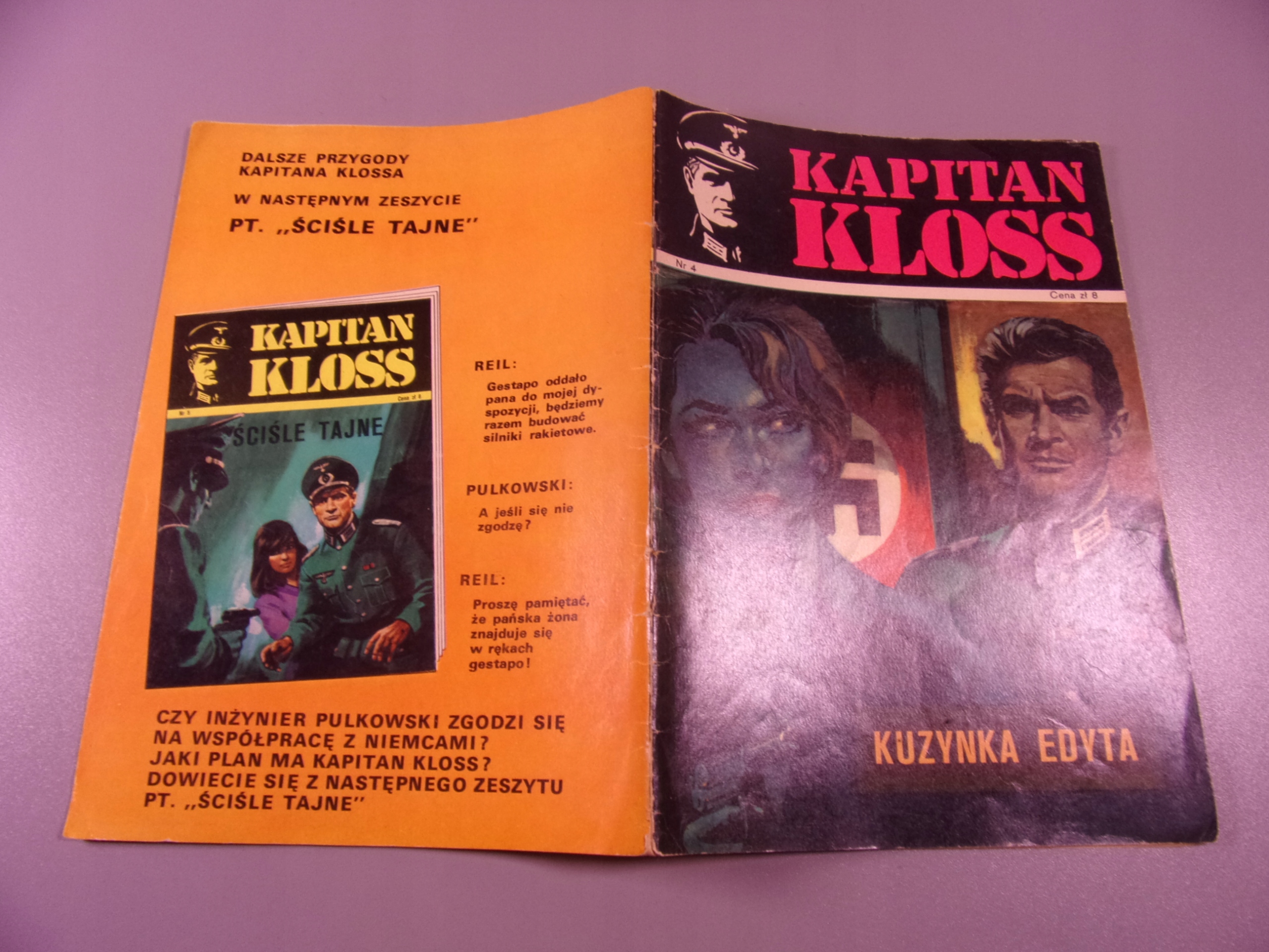 KAPITAN KLOSS KUZYNKA EDYTA wyd. I 1971 r.