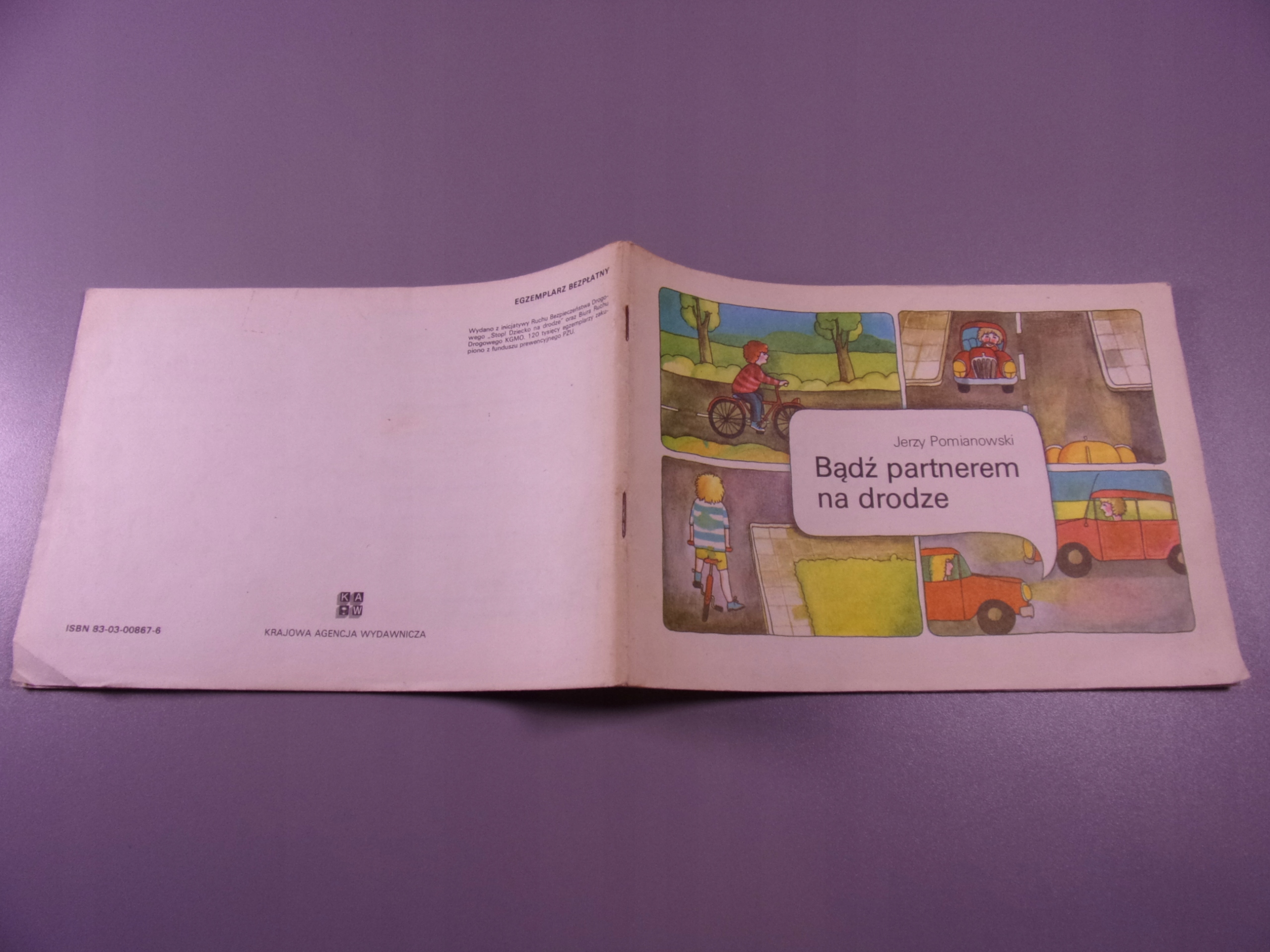 BĄDŹ PARTNEREM NA DRODZE ilustracje Katarzyna Gintowt wyd. I 1985 r.