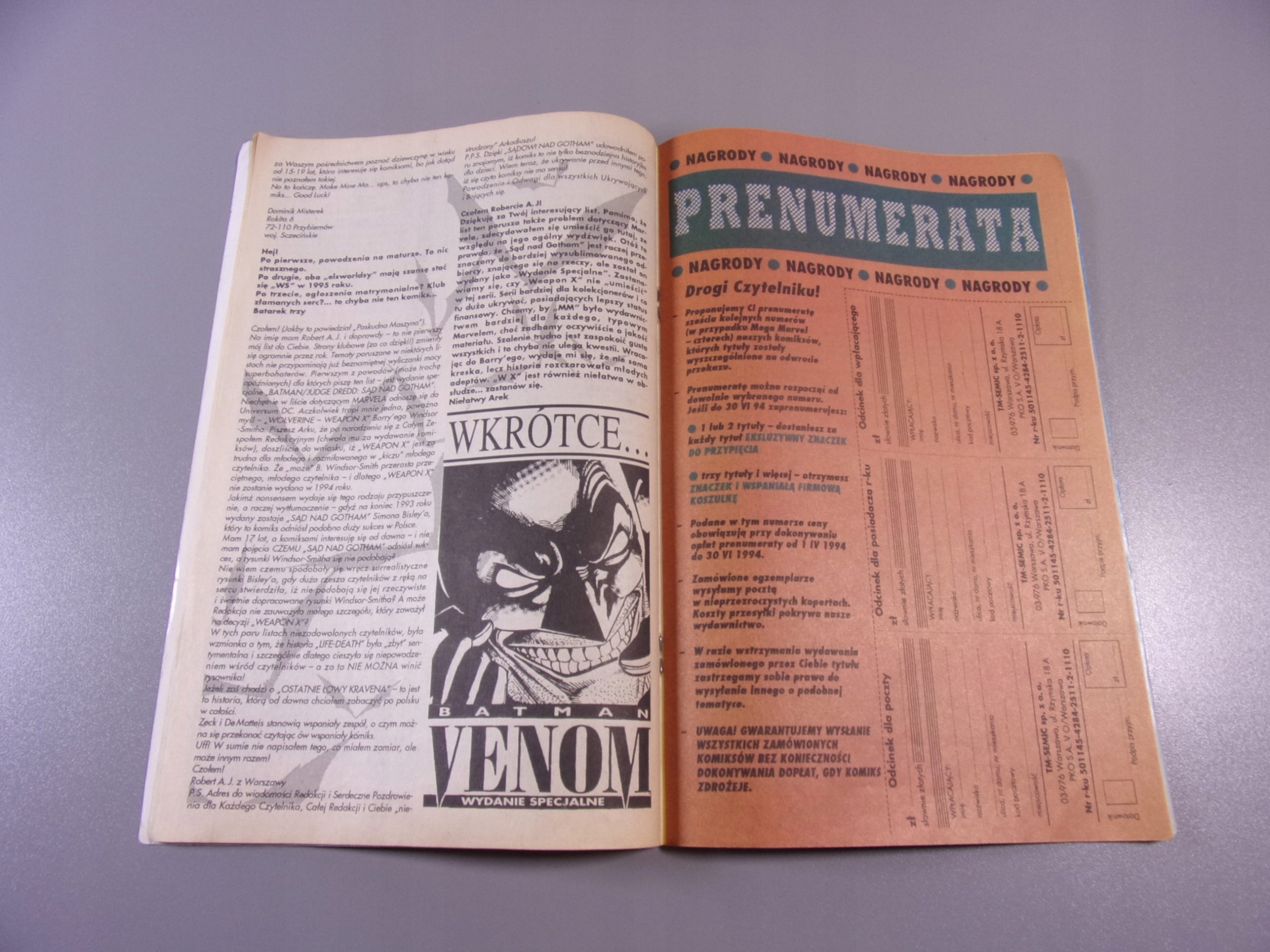 BATMAN 4/94 TM-Semic