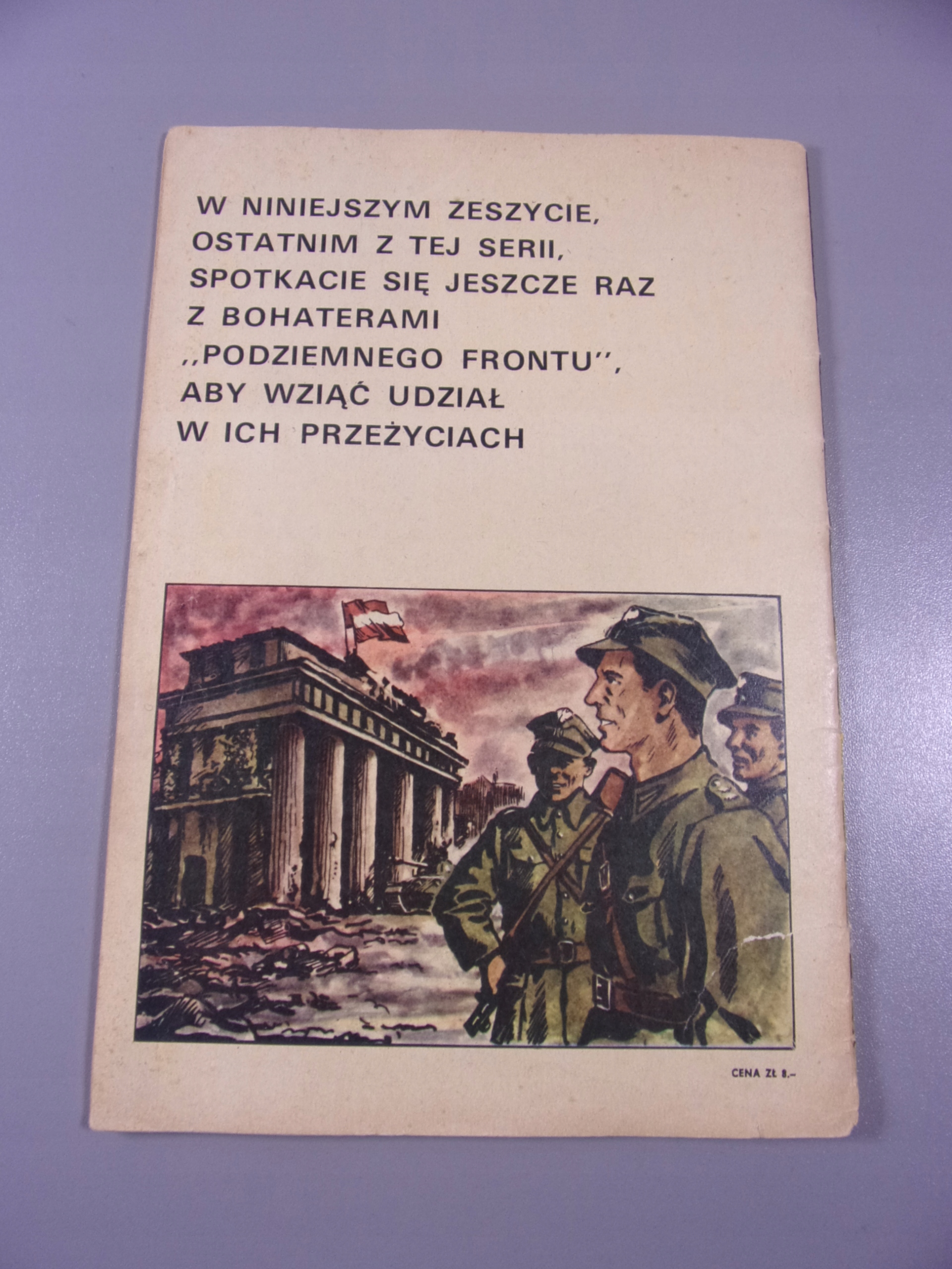PODZIEMNY FRONT W PUŁAPCE wyd. I 1972 r.