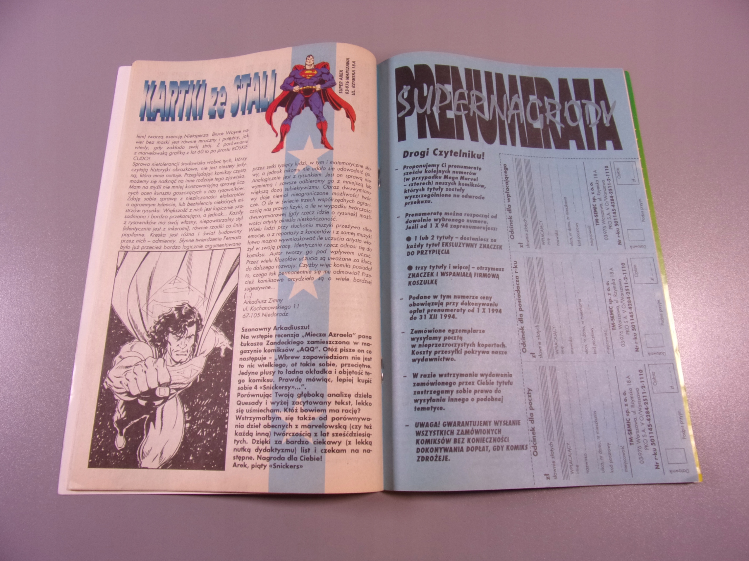 SUPERMAN 11/94 TM-Semic