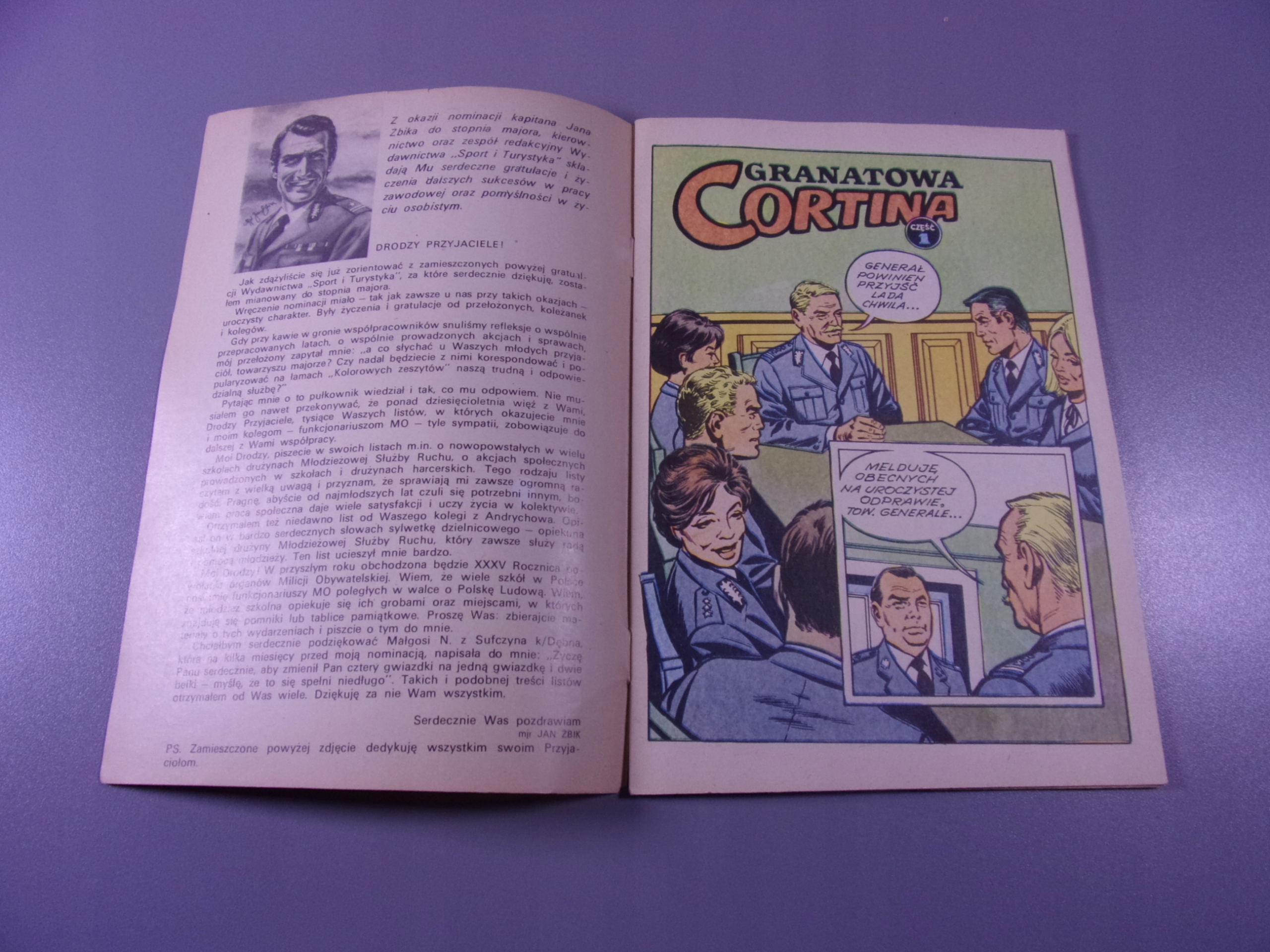 KAPITAN ŻBIK GRANATOWA CORTINA wyd. I 1978 r.