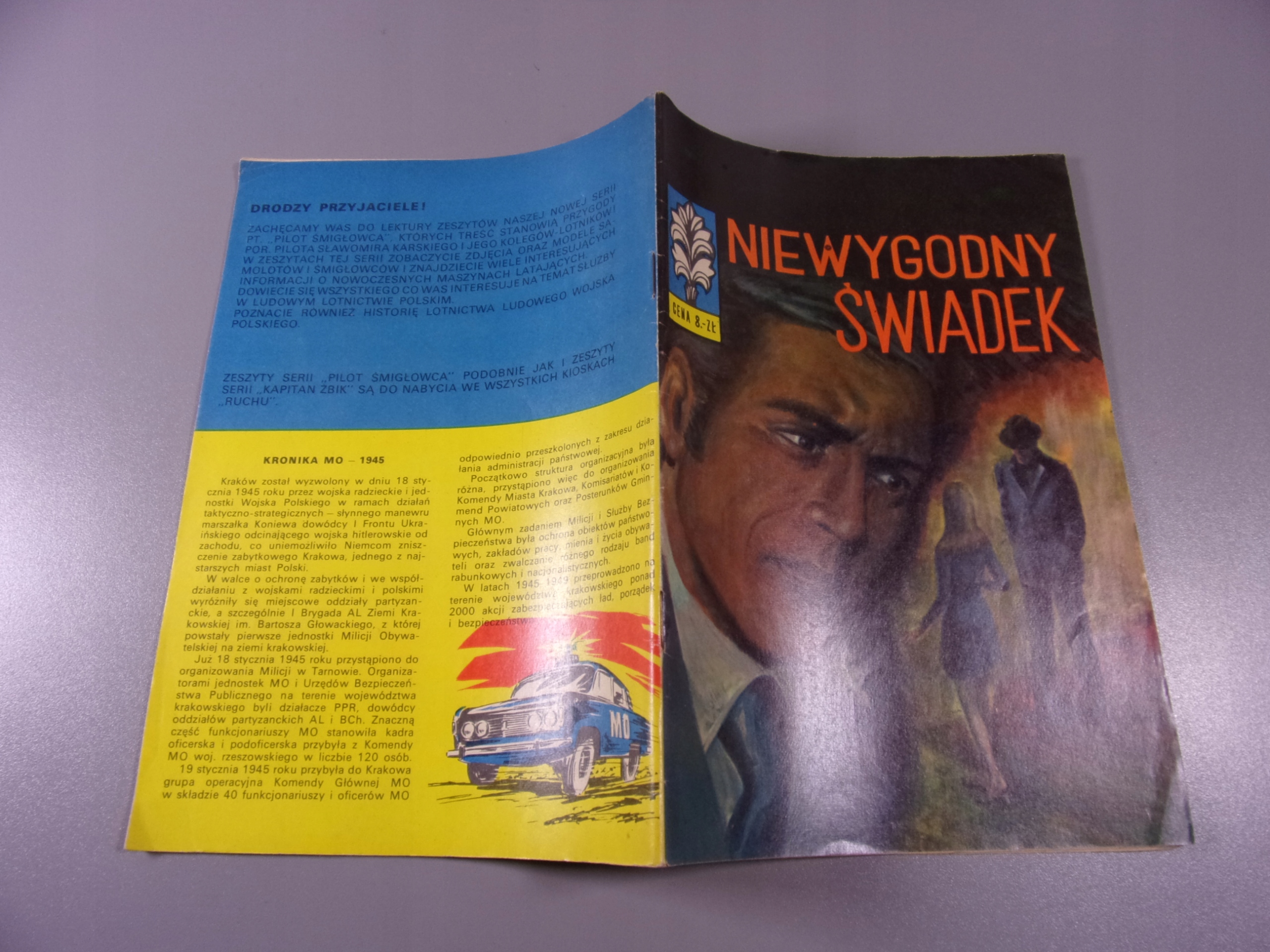 KAPITAN ŻBIK NIEWYGODNY ŚWIADEK wydanie I 1975 r.