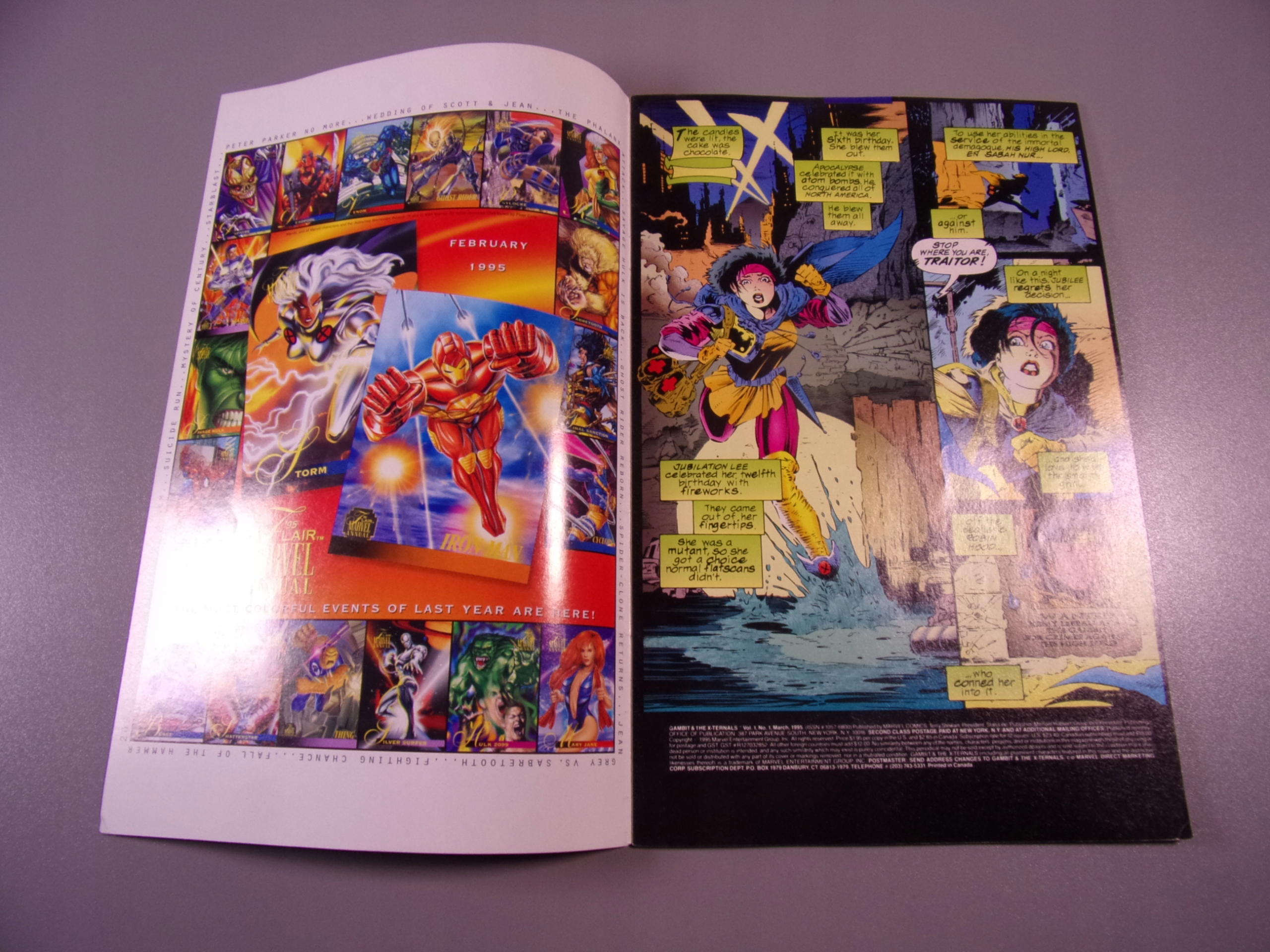 X-MEN DELUXE GAMBIT AND THE XTERNALS 1/1995 r. wyd. anglojęzyczne