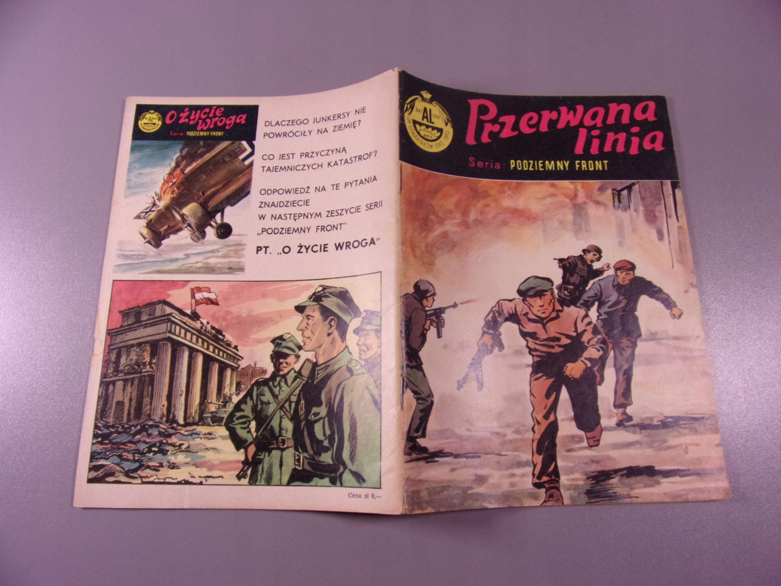 PODZIEMNY FRONT PRZERWANA LINIA wyd. I 1970 r.