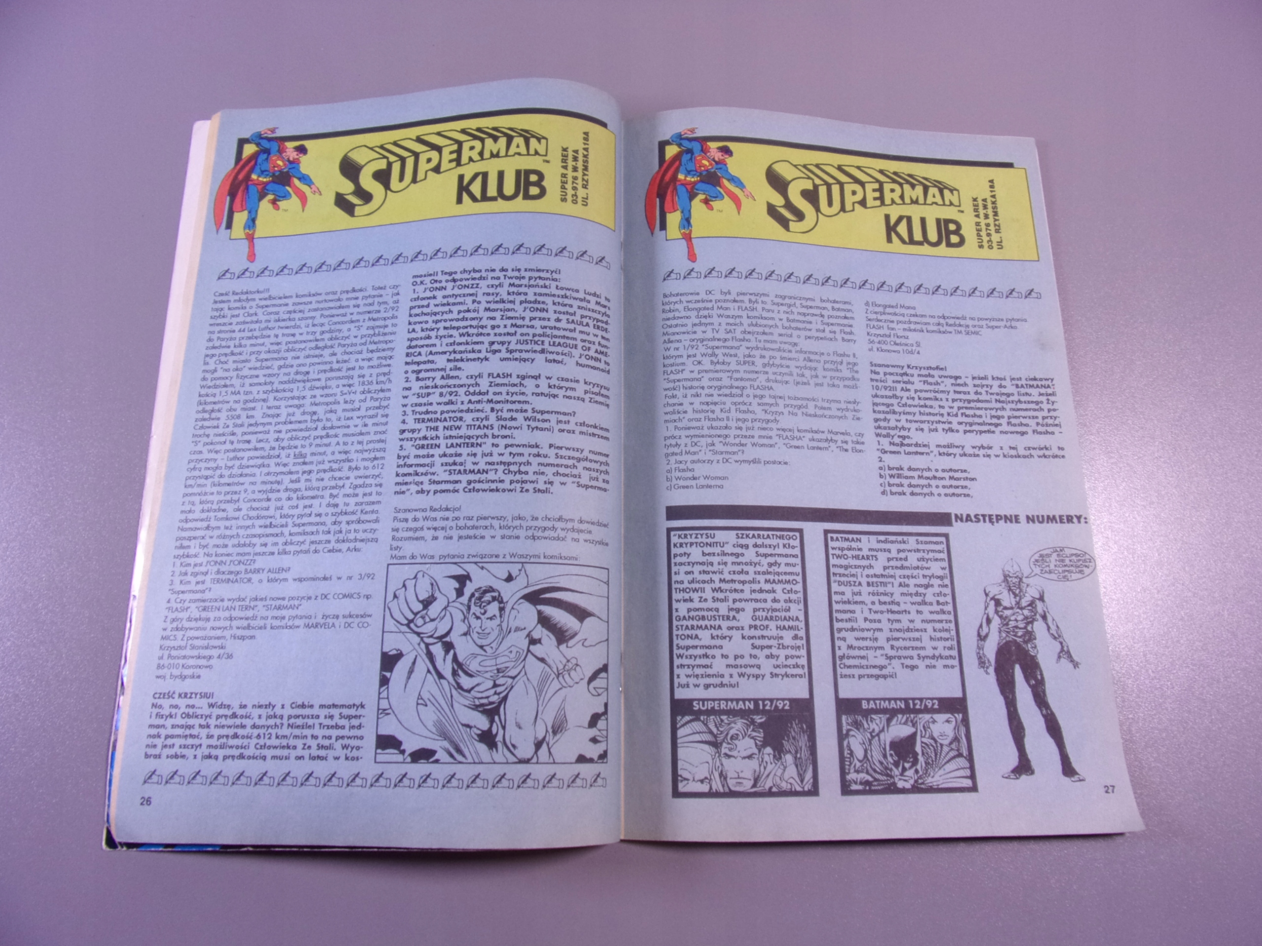 SUPERMAN 1/1992 TM-Semic