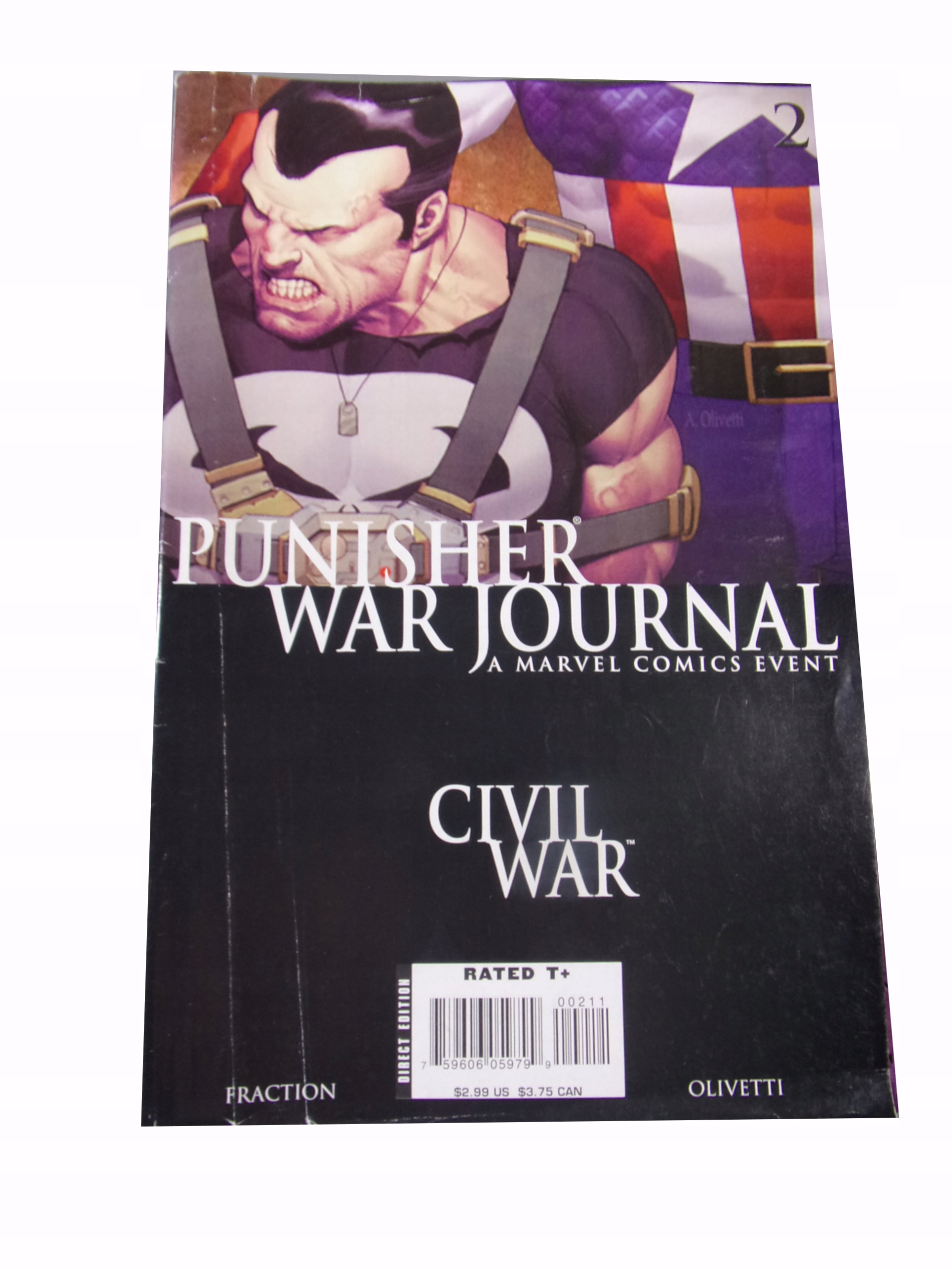 PUNISHER WAR JOURNAL #2 CIVIL WAR 2006 r. wyd. anglojęzyczne