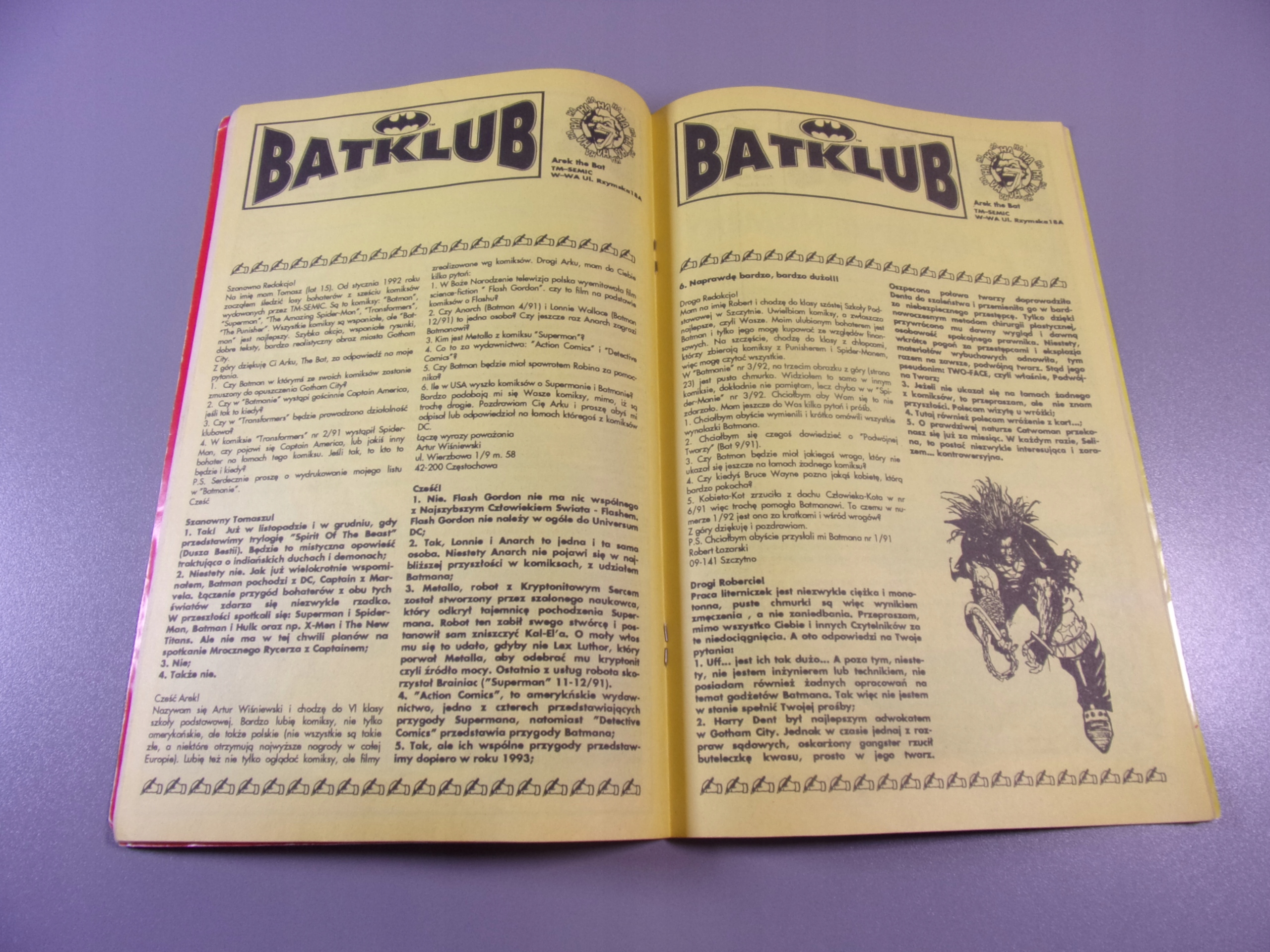 BATMAN 8/1992 TM-Semic