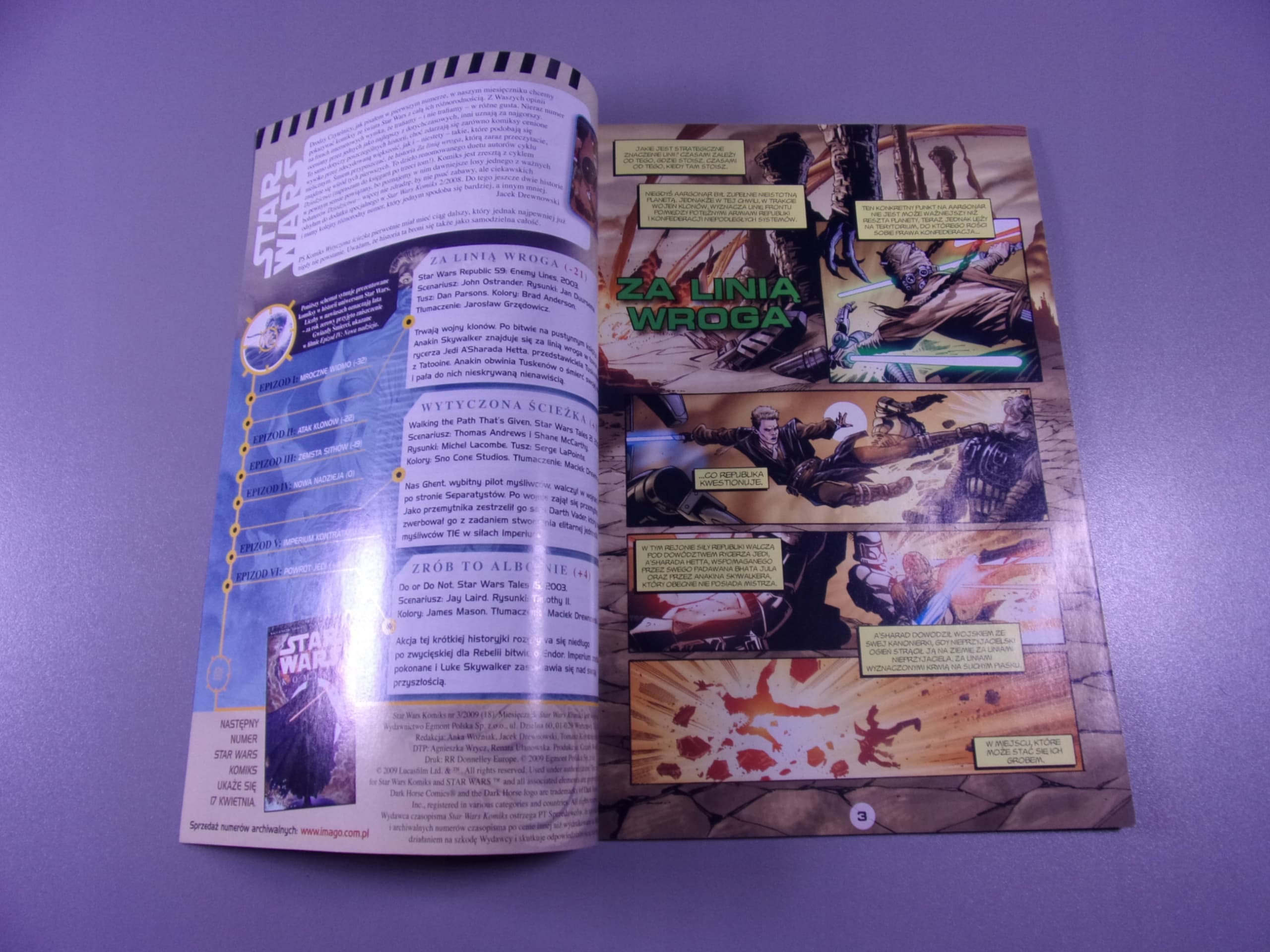 STAR WARS KOMIKS 3/2009