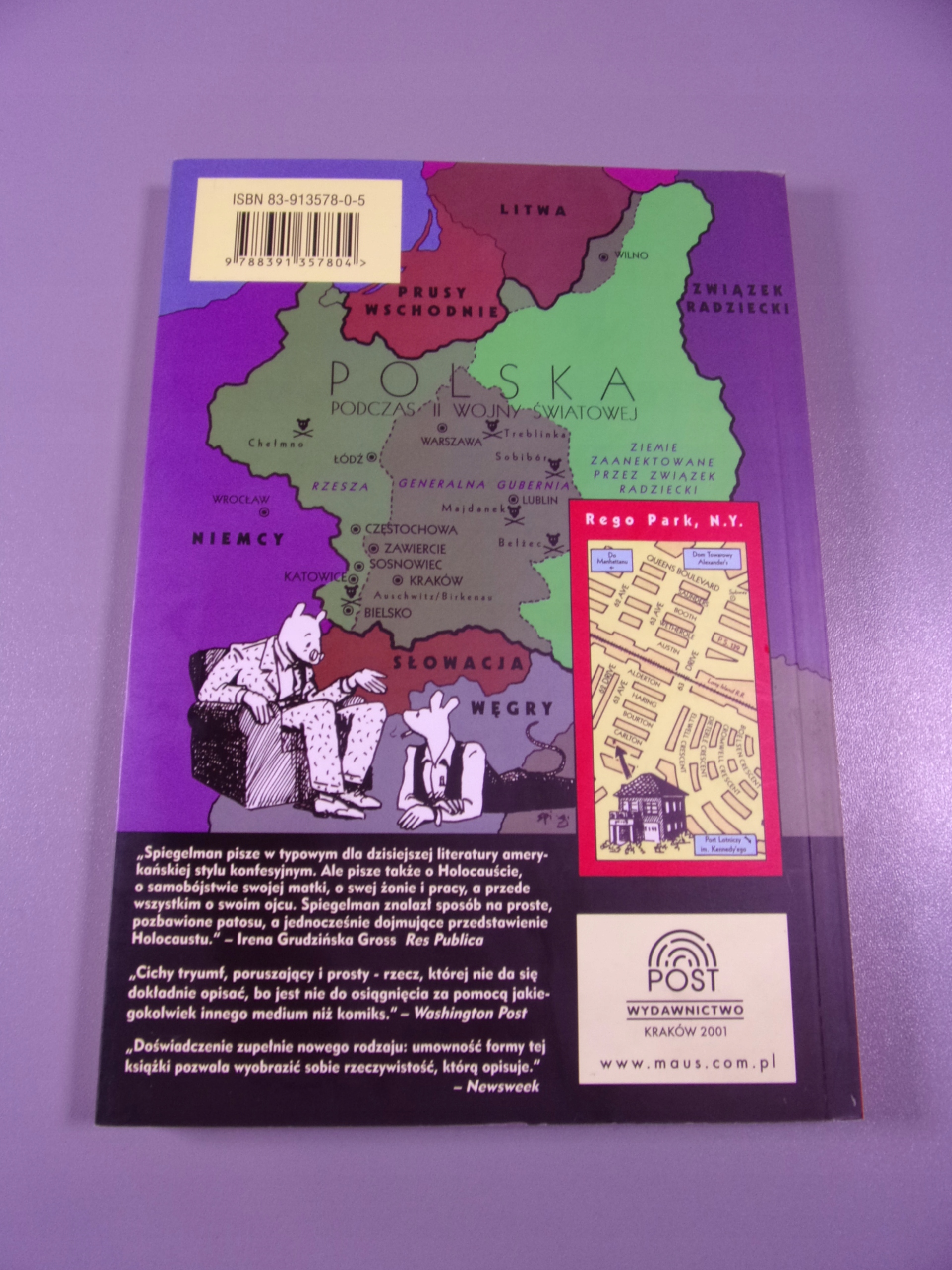 MAUS I. MÓJ OJCIEC KRWAWI HISTORIĄ 2001 r. wyd. I