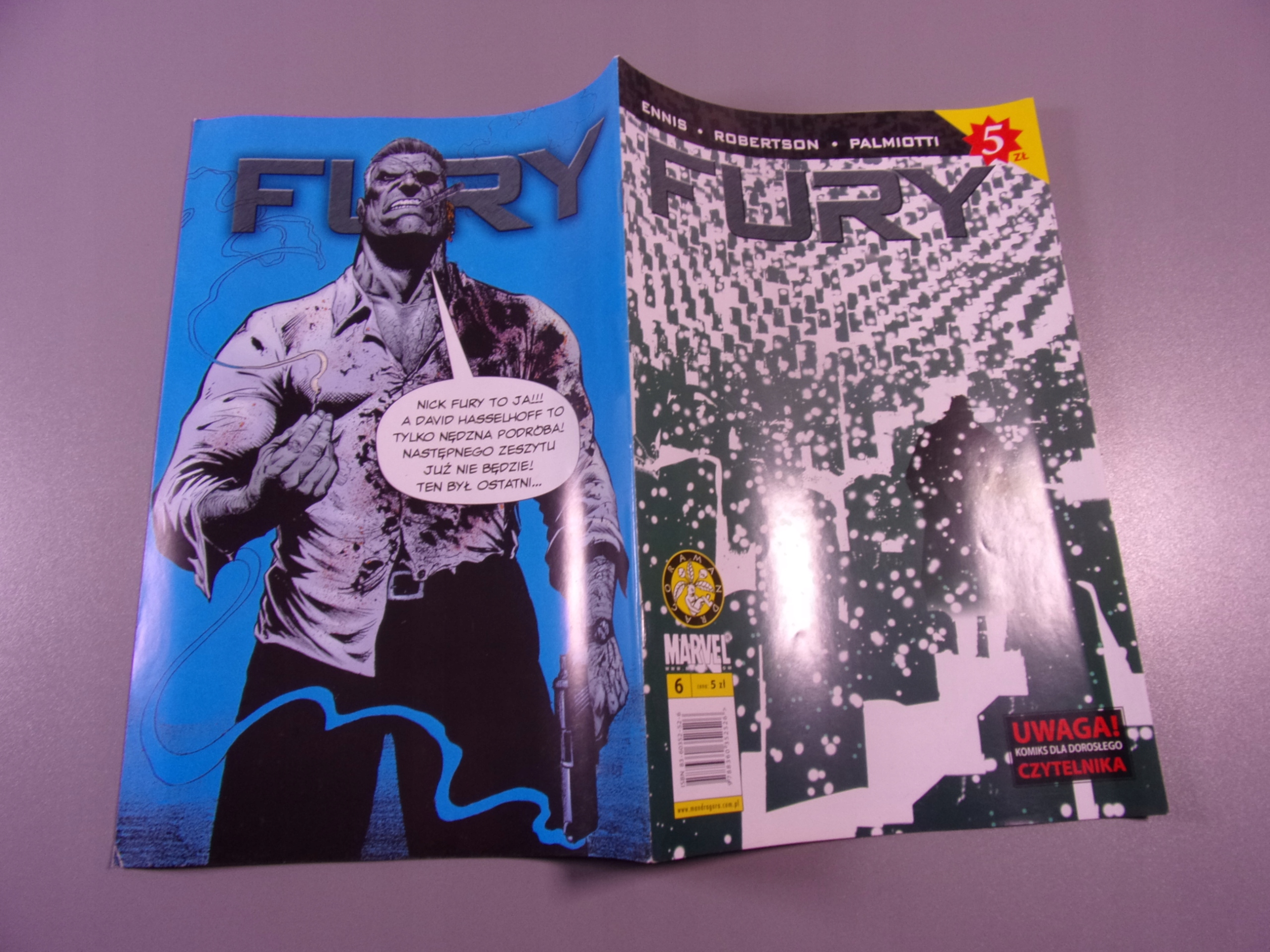 FURY #6 2006 r. MANDRAGORA
