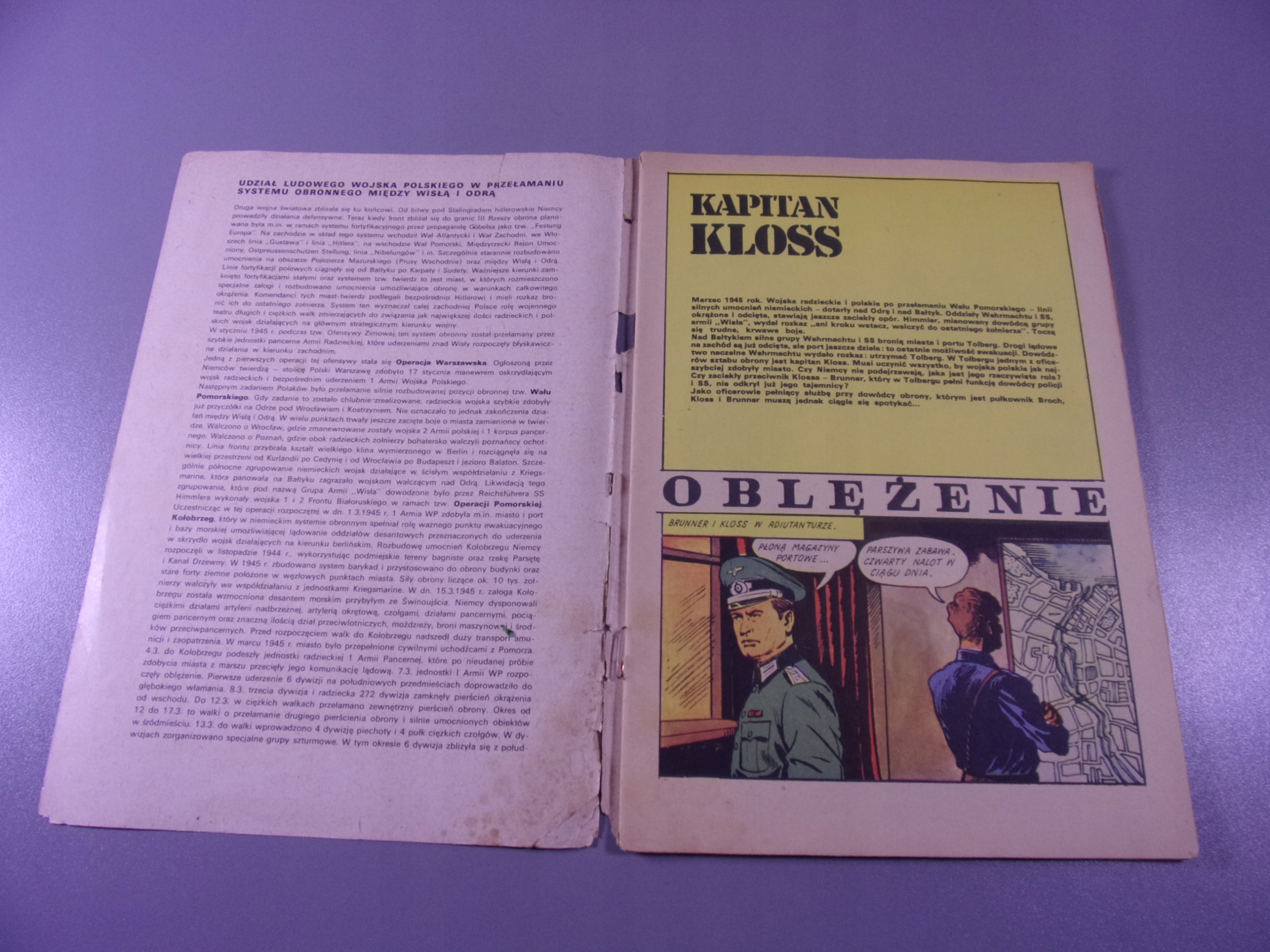 KAPITAN KLOSS OBLĘŻENIE wyd. I 1973 r.