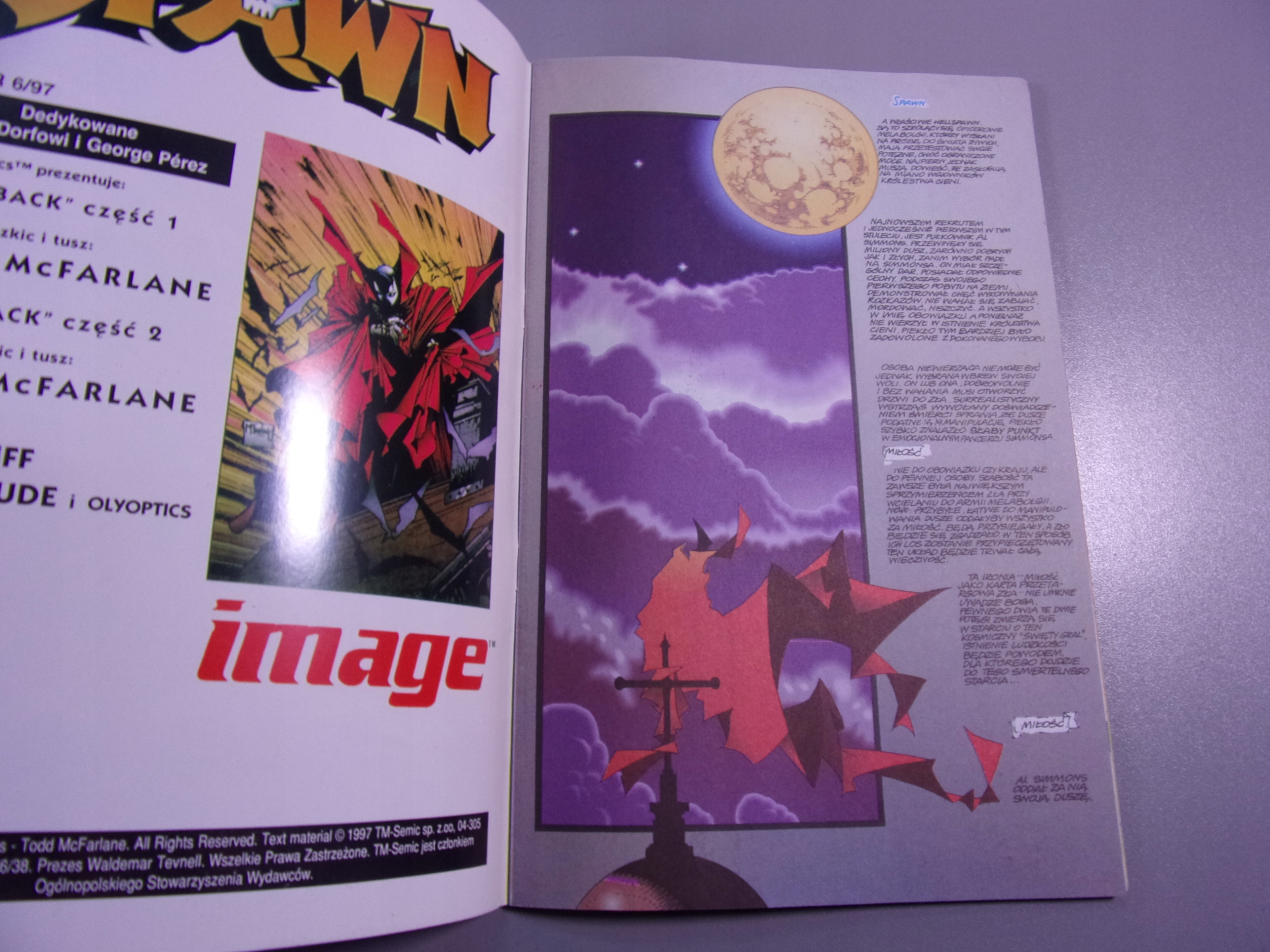 SPAWN #6 6/97 TM-Semic