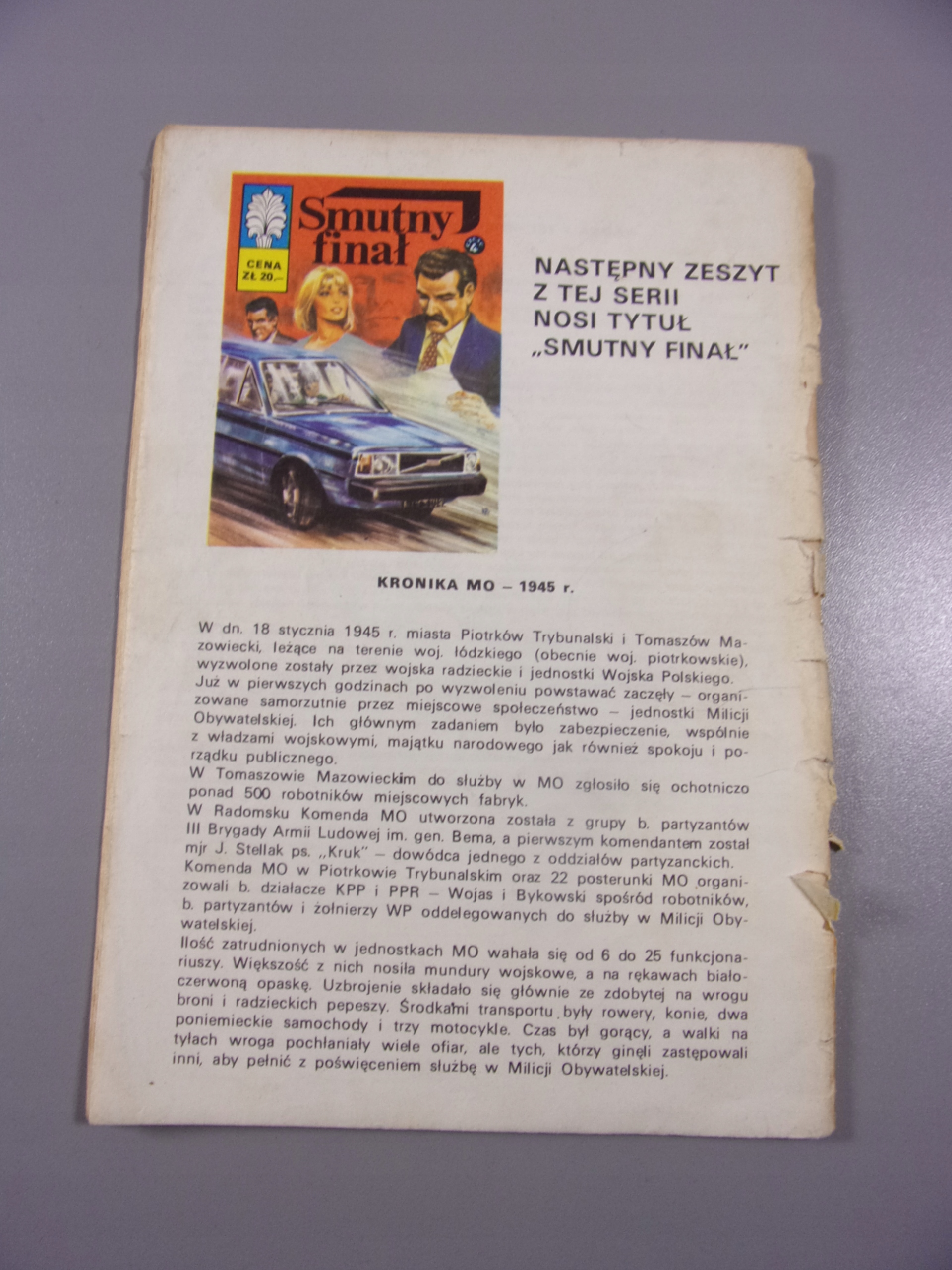 KAPITAN ŻBIK ŚLADY W LESIE część 3 wyd. I 1982 r.