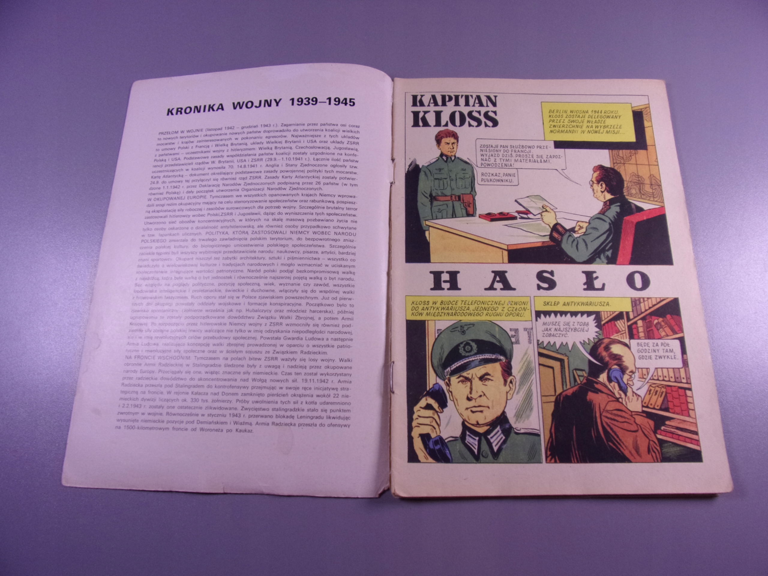 KAPITAN KLOSS 6. HASŁO wyd. I 1971 r.